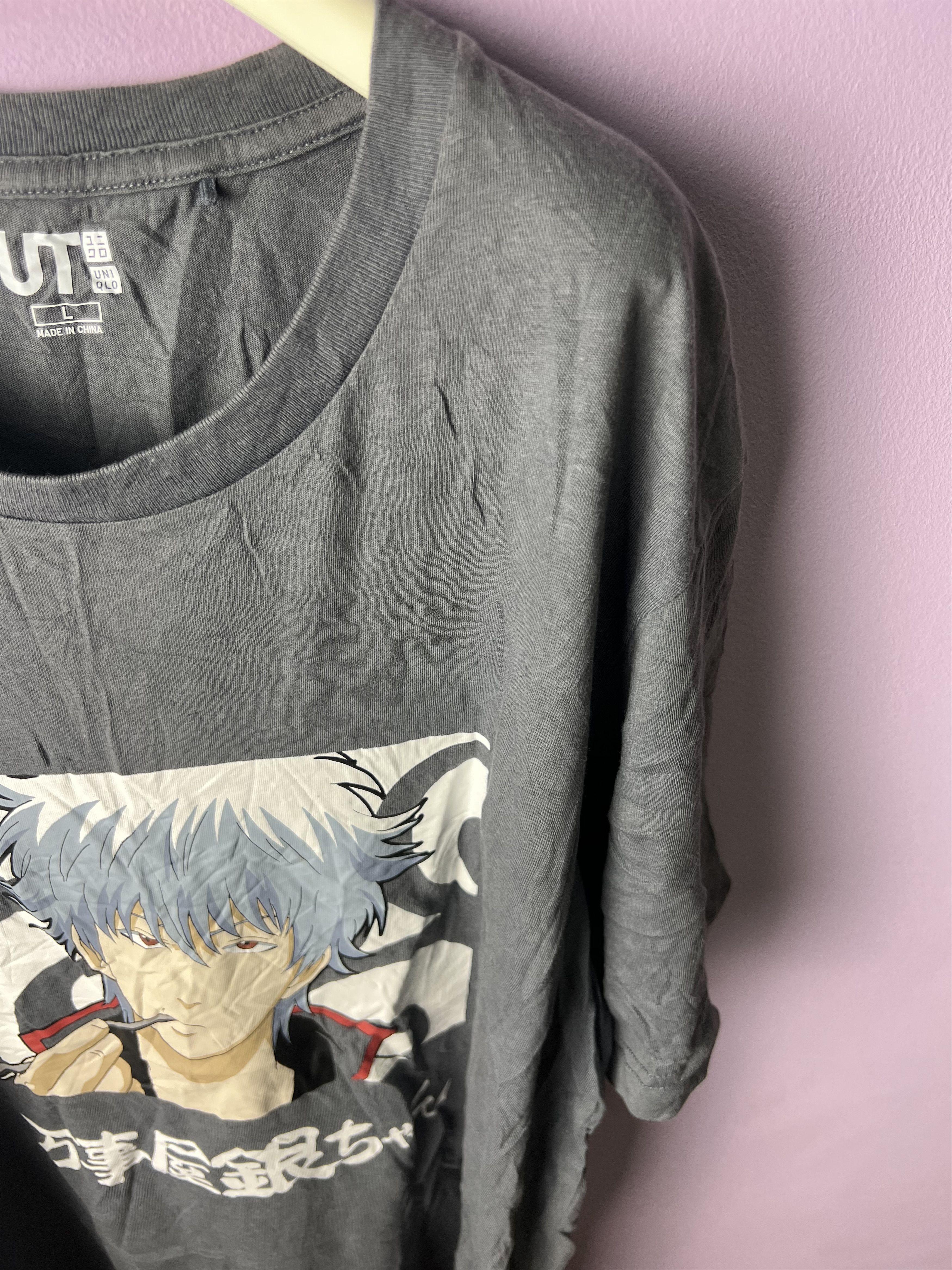 Anime 🔥Uniqlo Gintoki Sakata Anime Tees Size US M / EU 48-50 / 2 - 3 Thumbnail
