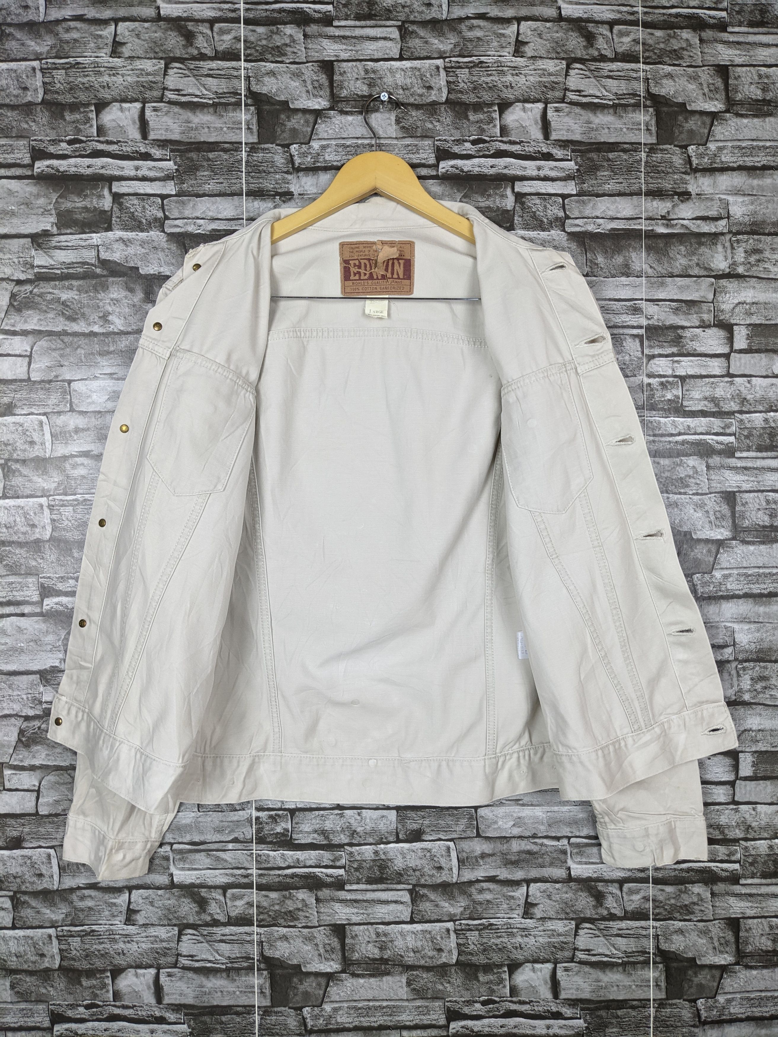 Edwin Vintage Edwin Plain Truckers Denim Jacket Outerwear Size US L / EU 52-54 / 3 - 10 Thumbnail