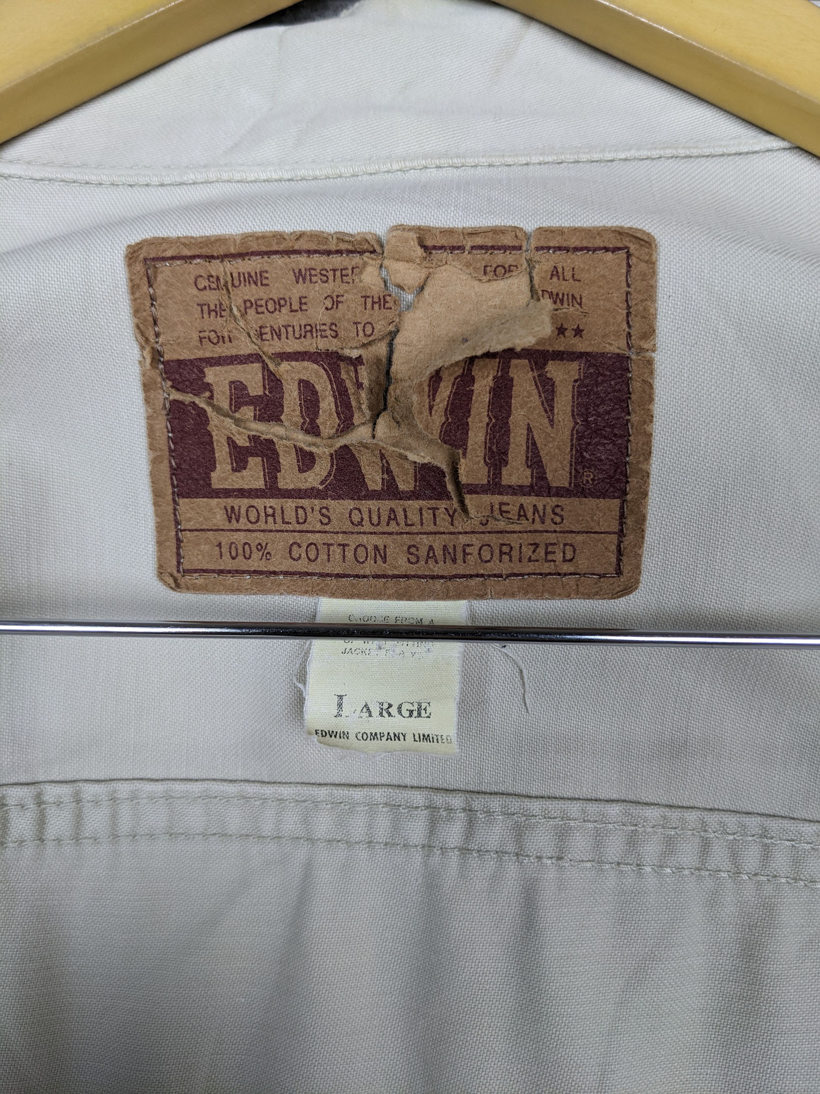 Edwin Vintage Edwin Plain Truckers Denim Jacket Outerwear Size US L / EU 52-54 / 3 - 11 Thumbnail