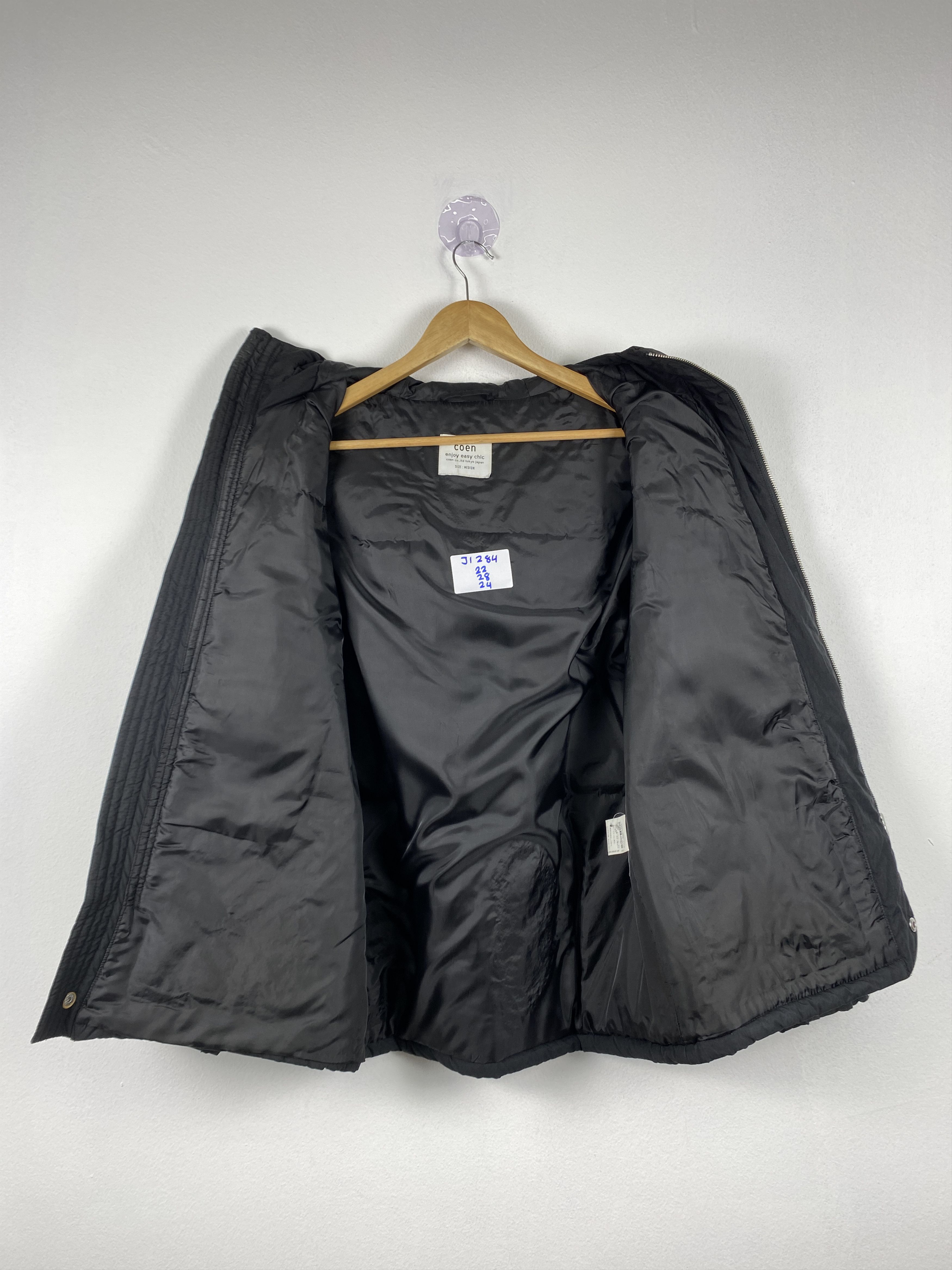 Japanese Brand Vintage Coen Hoodie Puffer Zip Up Jacket J1284 Size US S / EU 44-46 / 1 - 9 Thumbnail