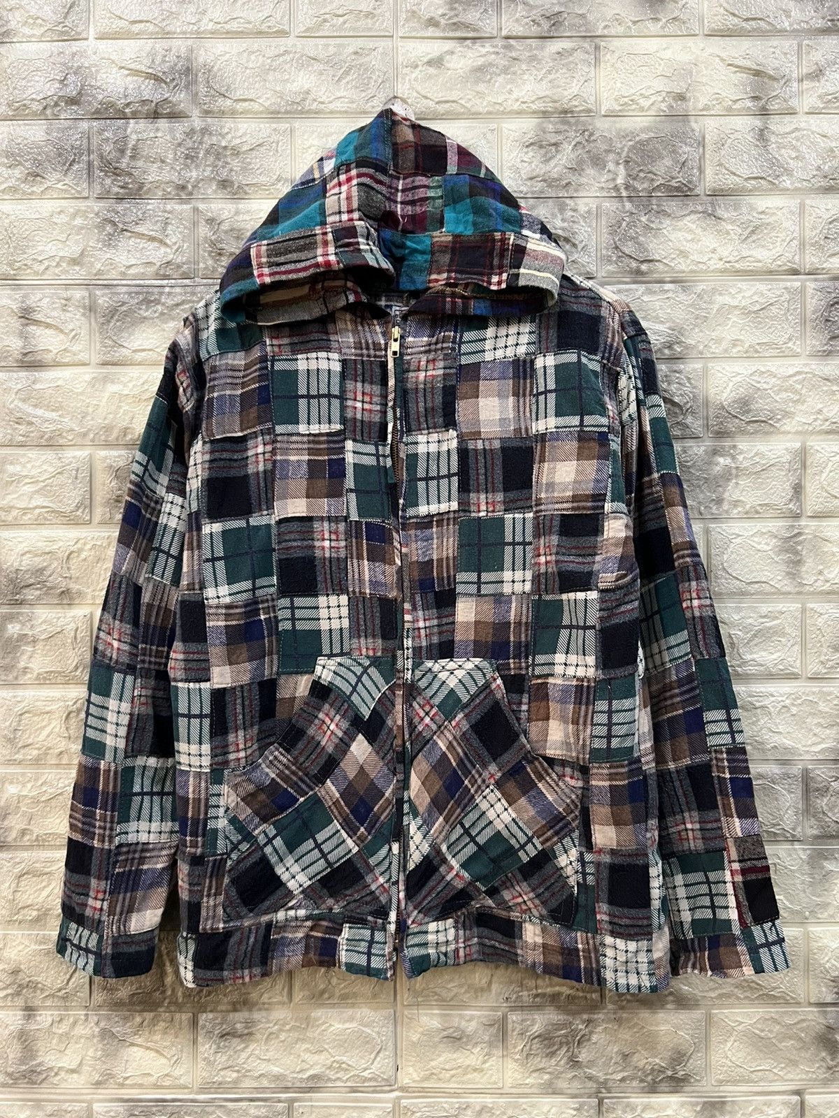 image of Bugle Boy Company Patchwork Zipper Jacket, Men's (Size Medium)
