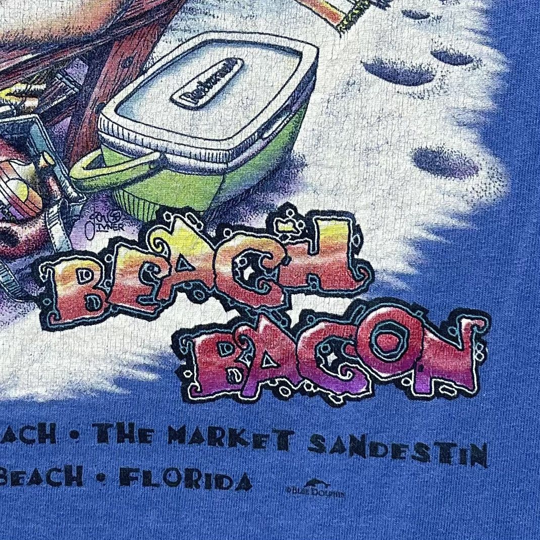 Beauty Beast × Vintage Vintage 90s Islanders Beach Bagon Xlarge Shirt Single Stitch Size US XL / EU 56 / 4 - 4 Thumbnail