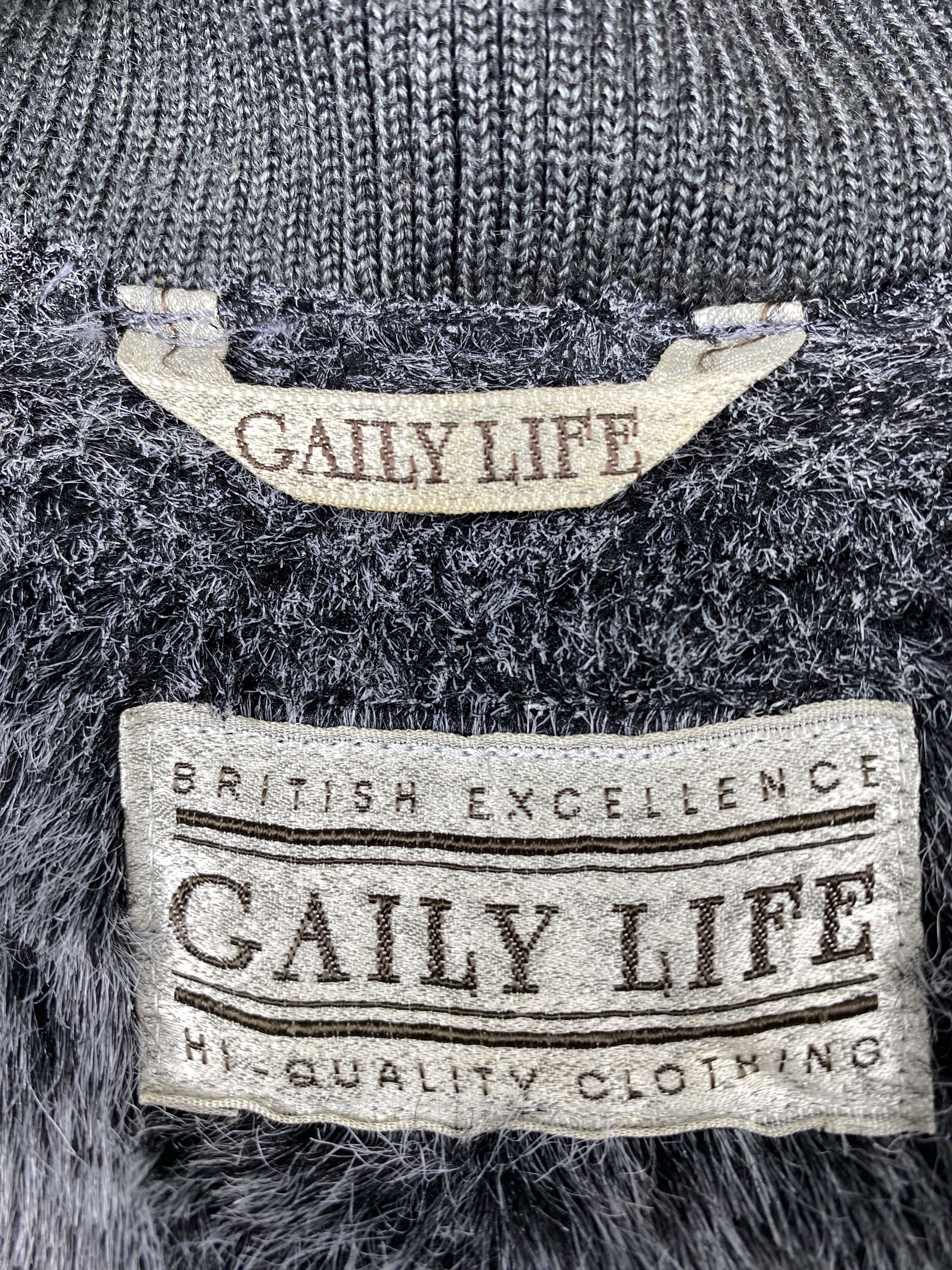 Japanese Brand Vintage Gaily Life Zip Up Wool Sherpa Lining Jacket J1243 Size US M / EU 48-50 / 2 - 12 Thumbnail