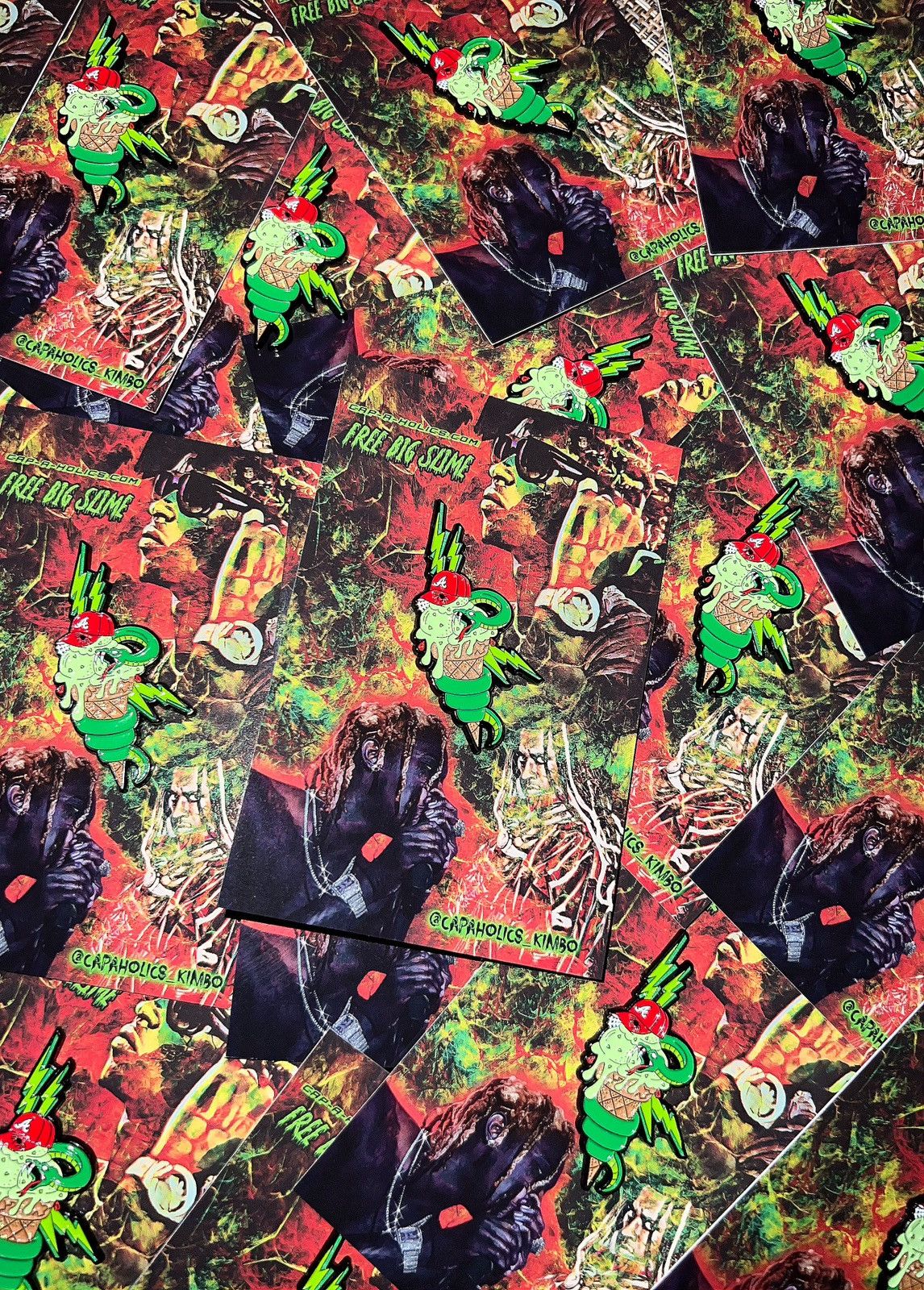 Hat Club × MyFitteds Cap-A-Holics FREE BIG SLIME 🍦⚡️ Atlanta Braves Fitted Hat Pin Size ONE SIZE - 10 Thumbnail