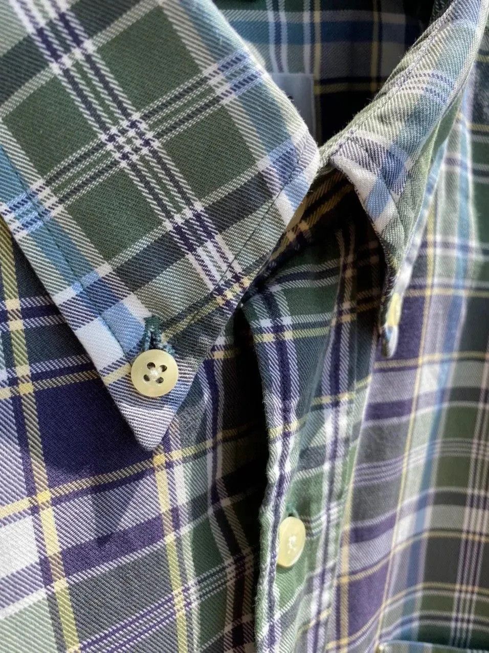 Yves Saint Laurent Summer YSL Shirt Cotton Green Check Yves Saint Laurent Shirt Size US S / EU 44-46 / 1 - 15 Thumbnail