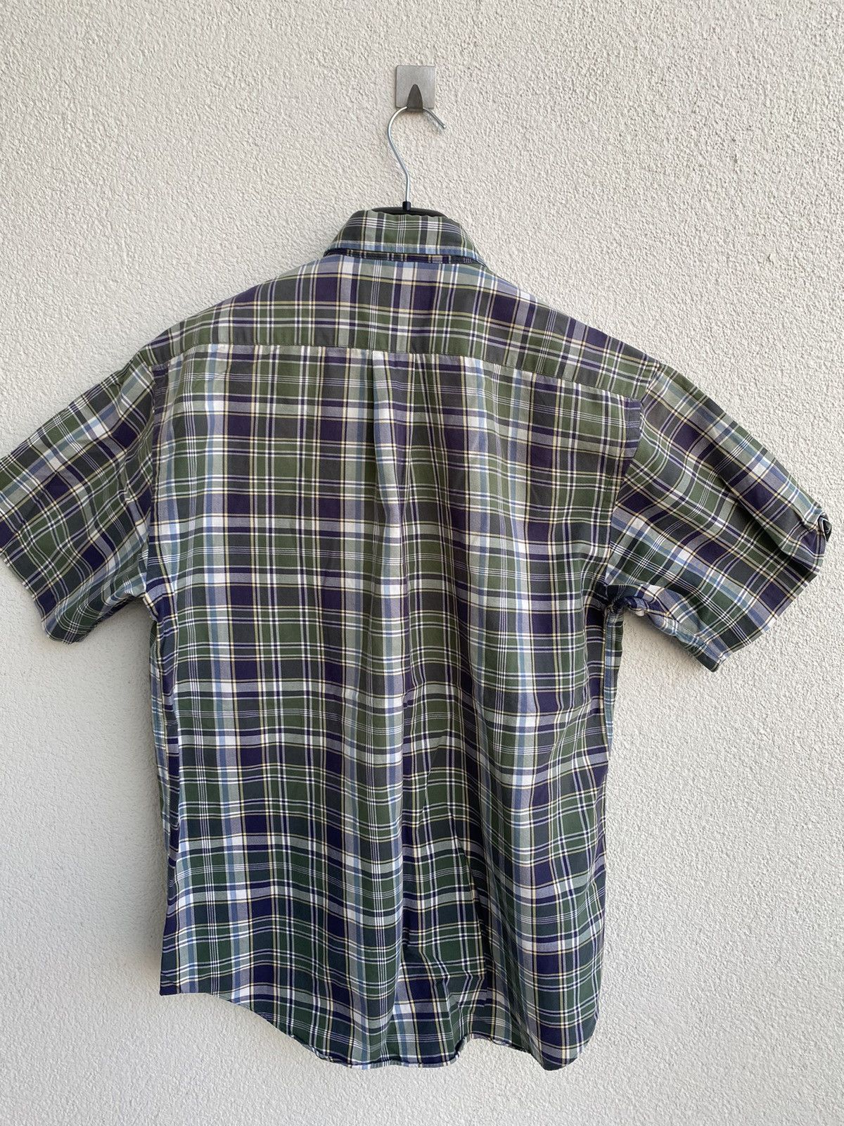 Yves Saint Laurent Summer YSL Shirt Cotton Green Check Yves Saint Laurent Shirt Size US S / EU 44-46 / 1 - 12 Thumbnail
