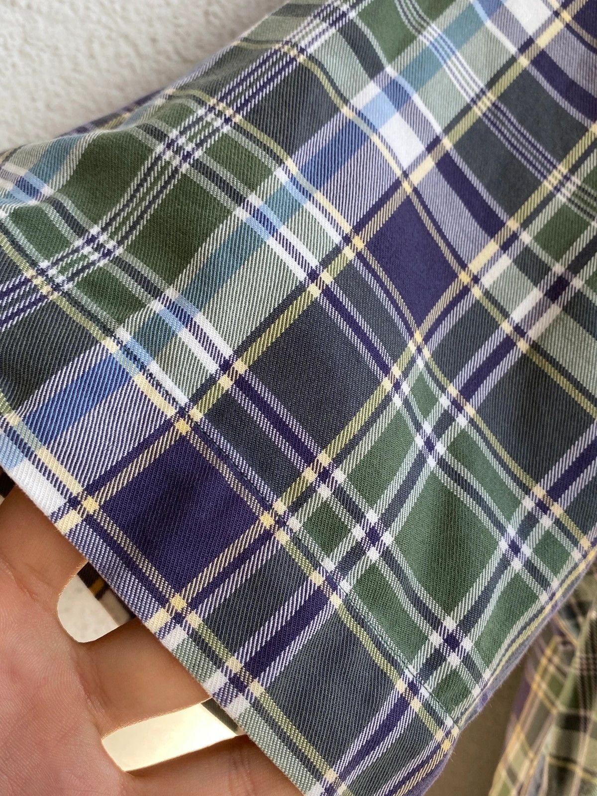 Yves Saint Laurent Summer YSL Shirt Cotton Green Check Yves Saint Laurent Shirt Size US S / EU 44-46 / 1 - 16 Thumbnail