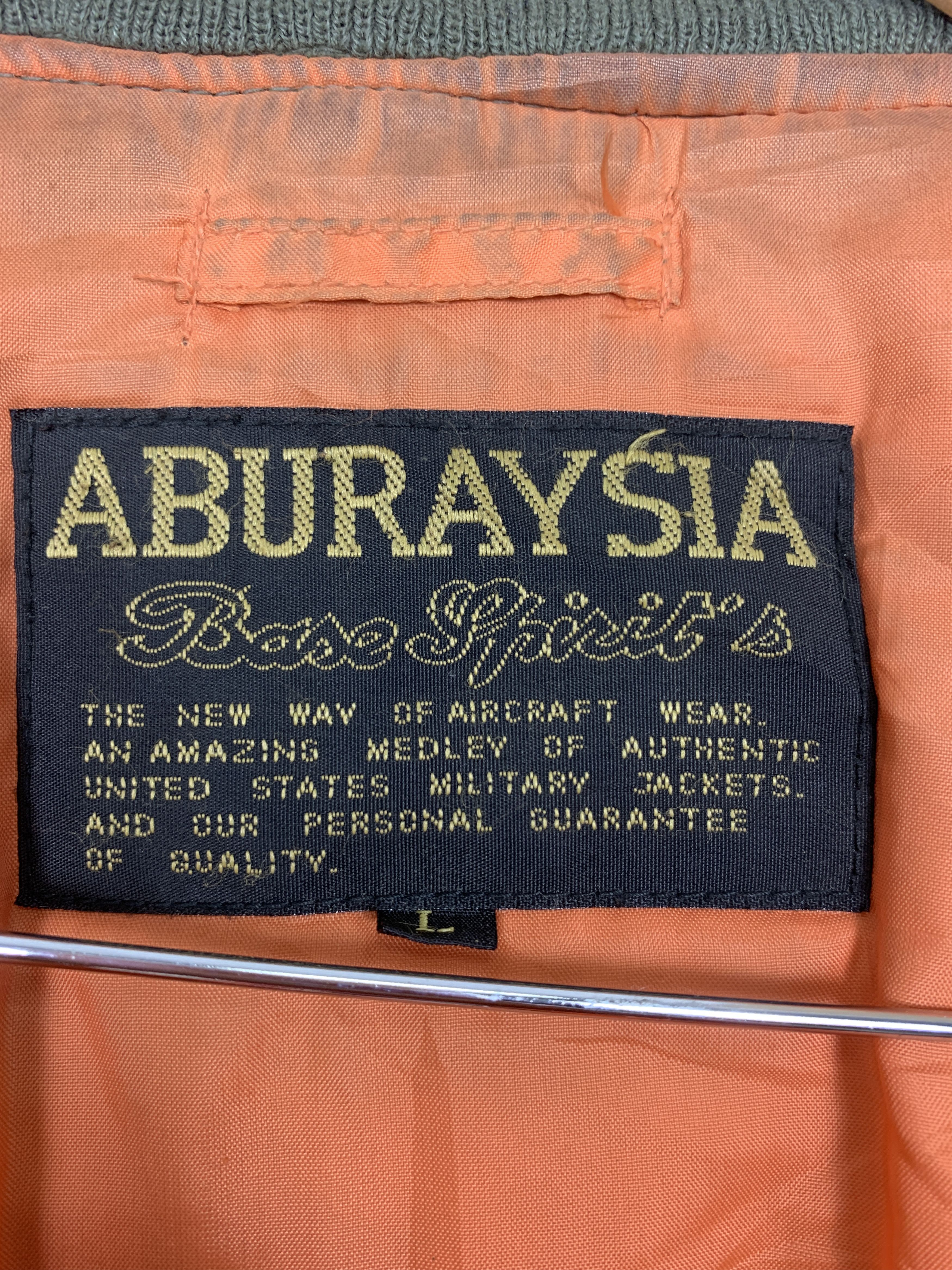 Japanese Brand Vintage ABURAYSIA Sunfaded Military Bomber Jacket J1434 Size US M / EU 48-50 / 2 - 9 Thumbnail