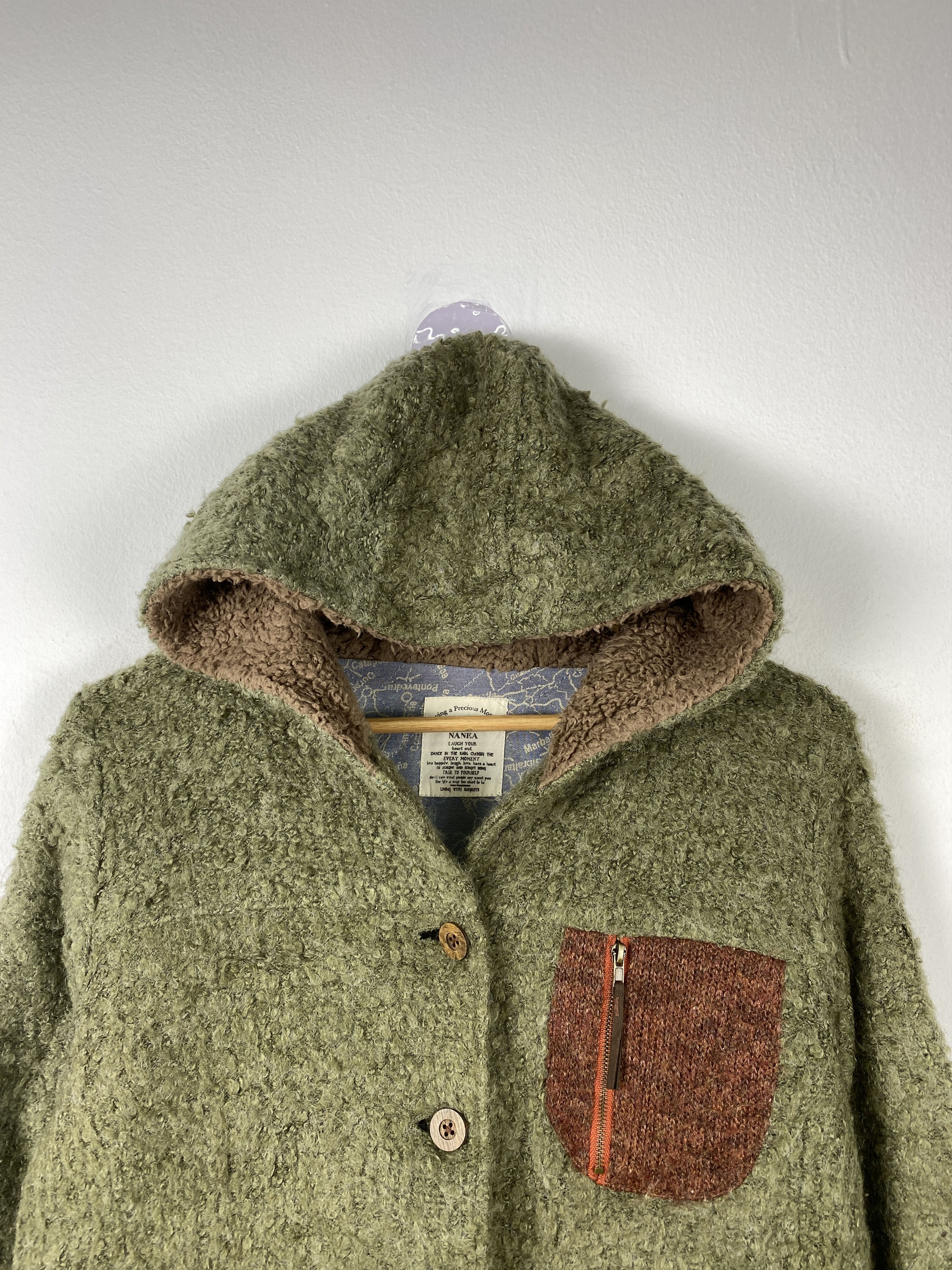 Japanese Brand Vintage NANEA Hoodie Sherpa Winter Jacket J1247 Size US S / EU 44-46 / 1 - 2 Thumbnail