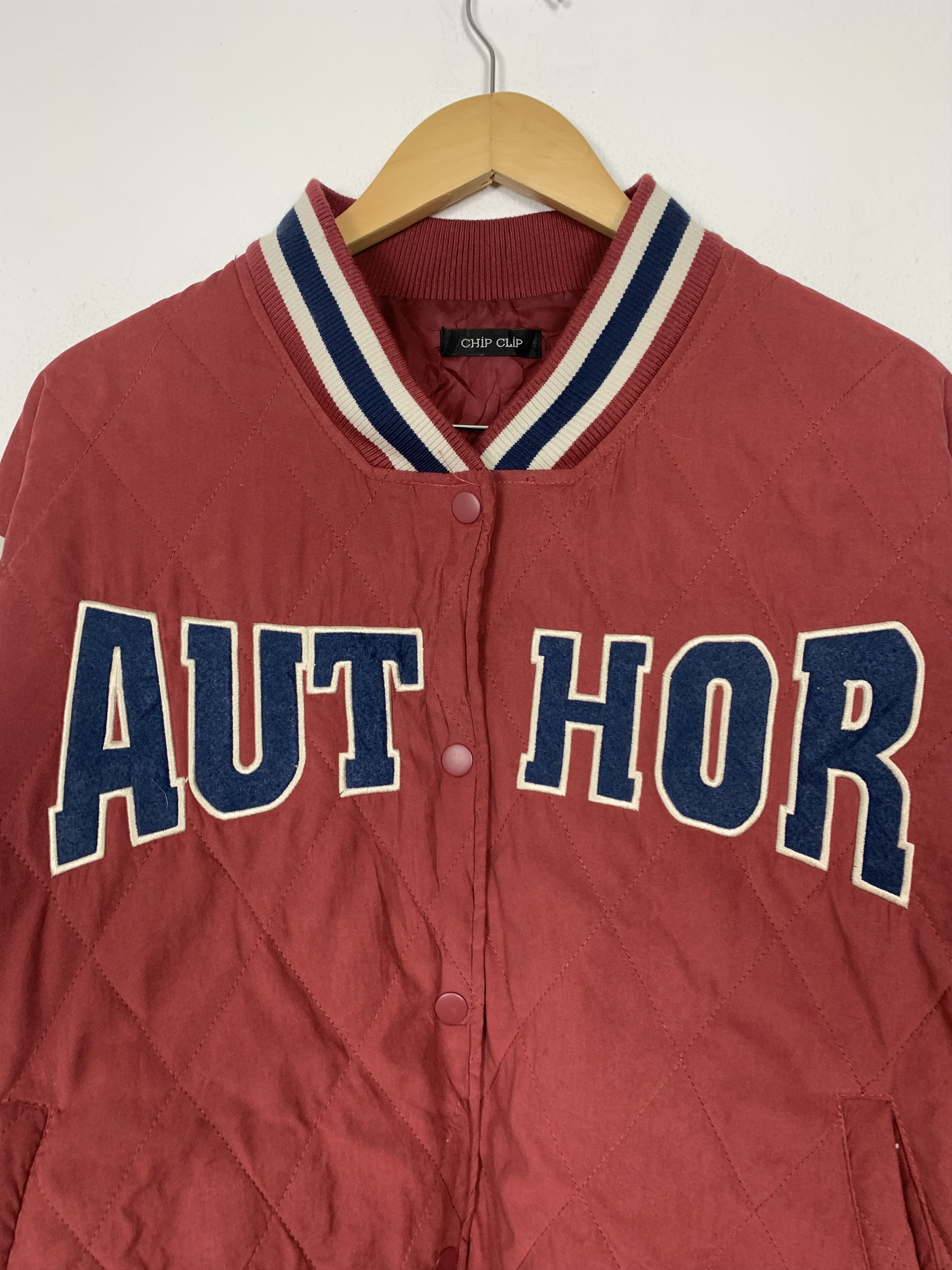 Japanese Brand Vintage Chip clip Button Up Varsity Jacket J1452 Size US S / EU 44-46 / 1 - 2 Thumbnail