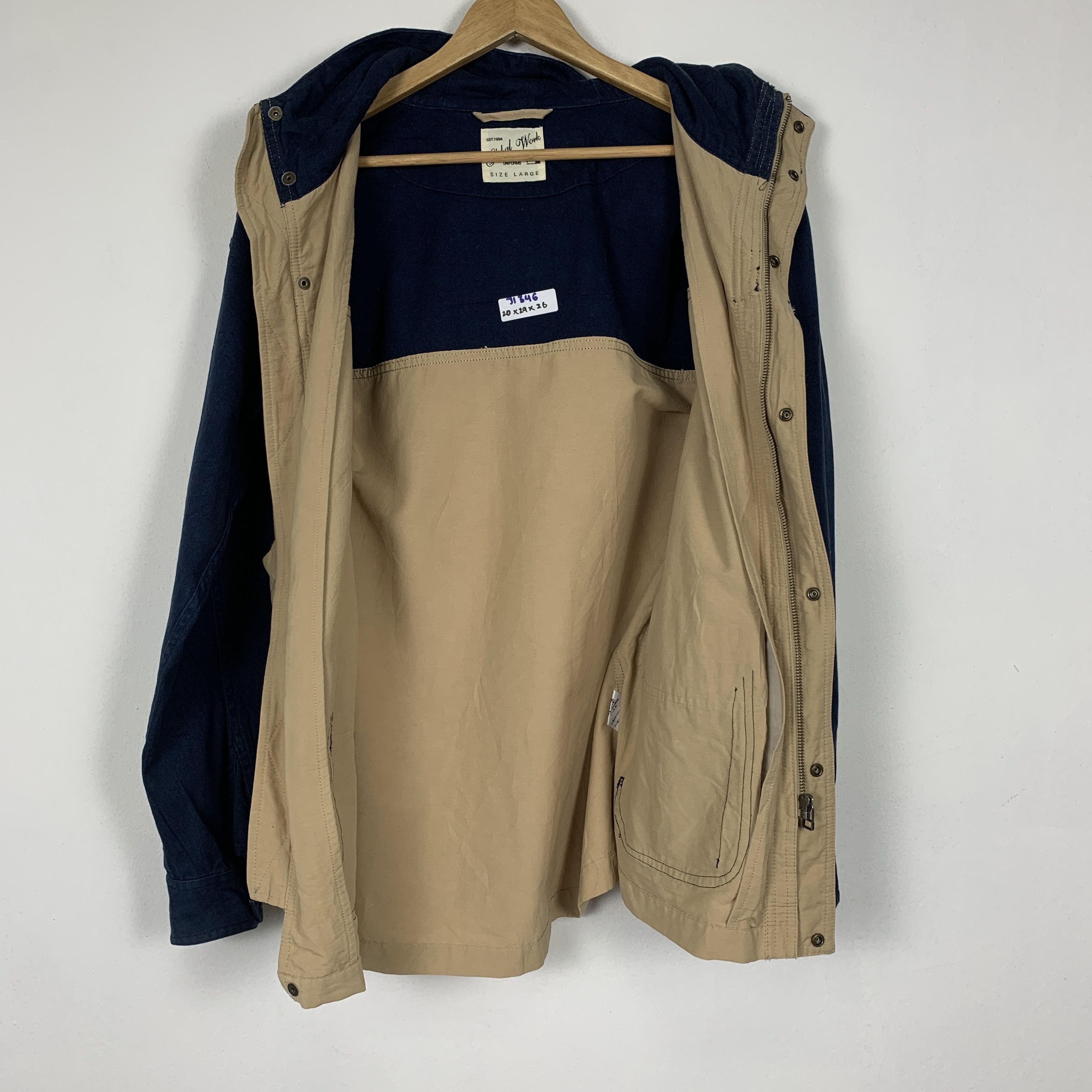 Global Work Vintage Global Work Hoodie Zip Up Jacket J1346 Size US M / EU 48-50 / 2 - 7 Thumbnail
