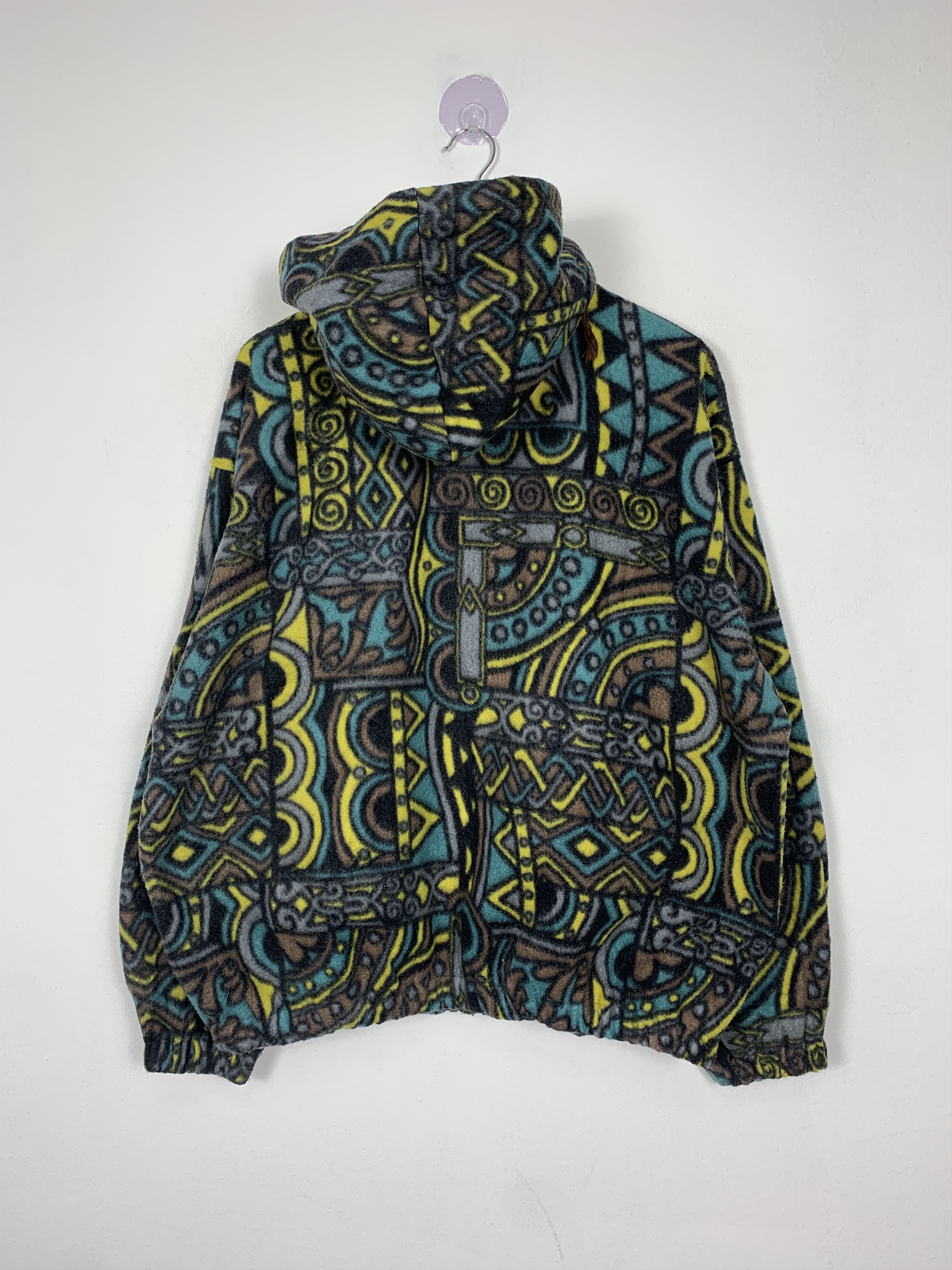 Japanese Brand Vintage BE POP Full Print Fleece Hoodie Jacket J1454 Size US M / EU 48-50 / 2 - 6 Thumbnail
