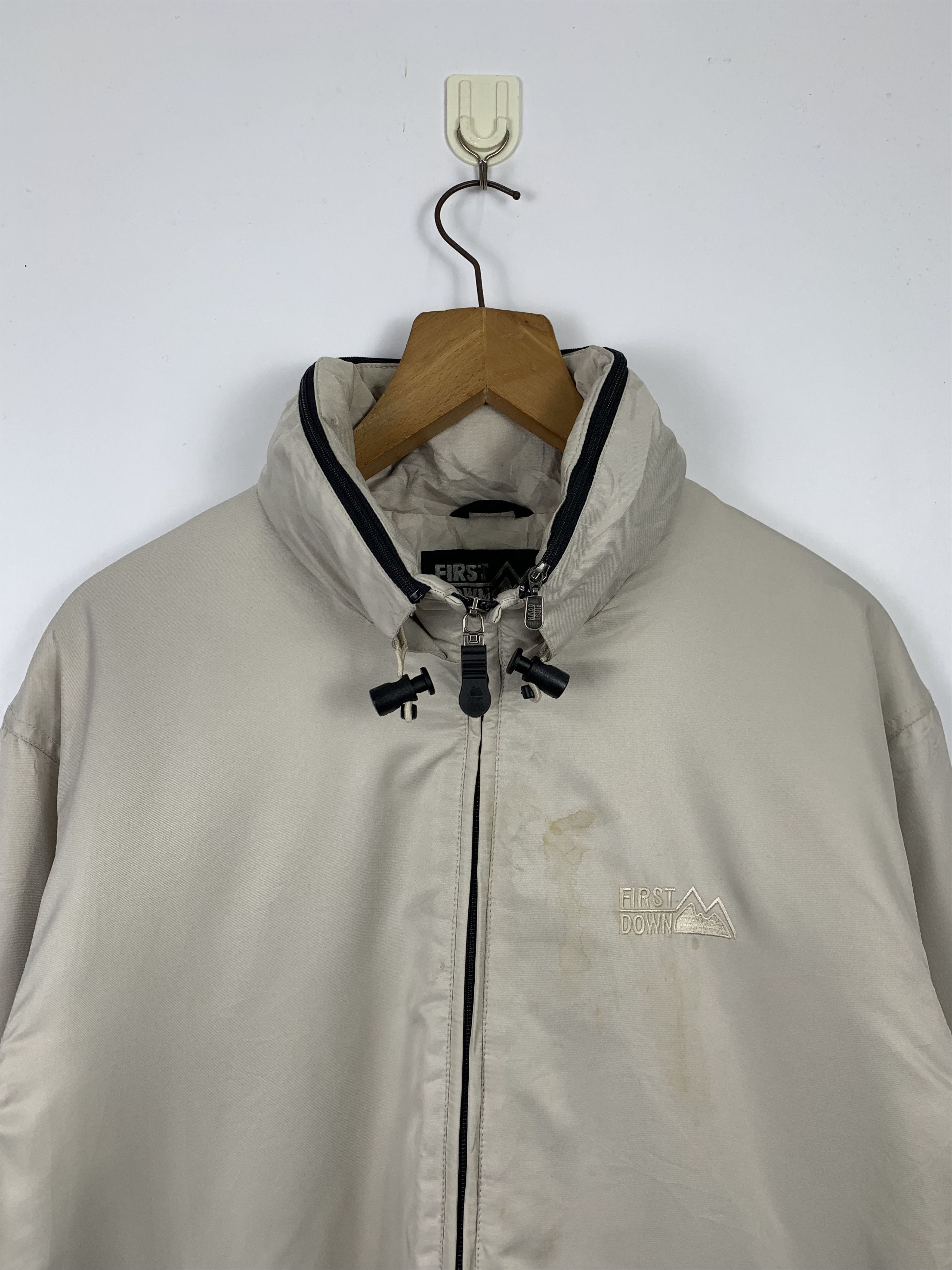 Vintage Vintage FIRST DOWN Usa Windbreaker Zip Up Jacket Size US M / EU 48-50 / 2 - 2 Thumbnail