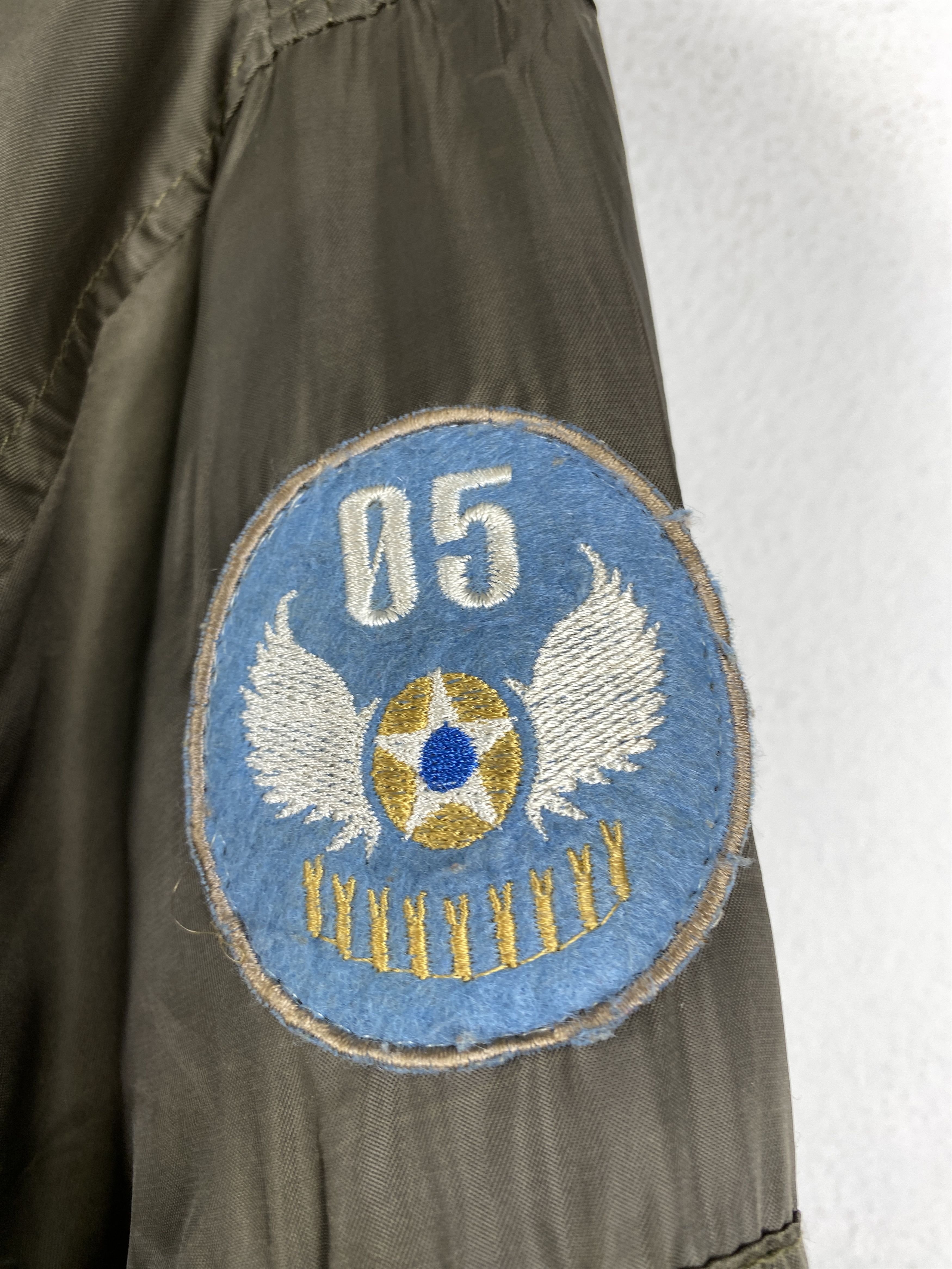 Vintage Vintage US AIR FORCE Patches Zip Up Bombers Jacket J1210 Size US S / EU 44-46 / 1 - 8 Thumbnail