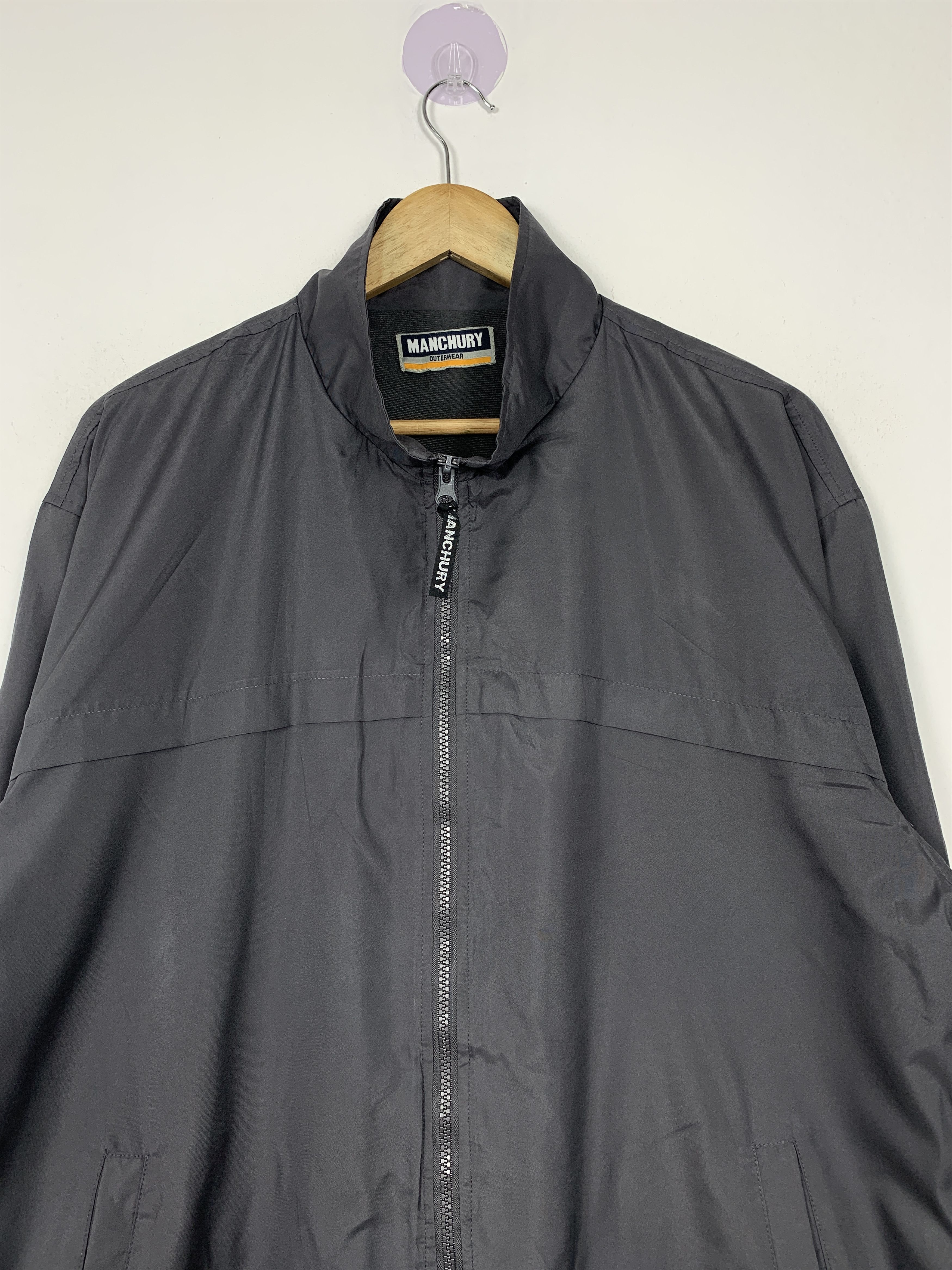 Vintage Vintage Manchury Zip Up Windbreaker Jacket Size US M / EU 48-50 / 2 - 2 Thumbnail