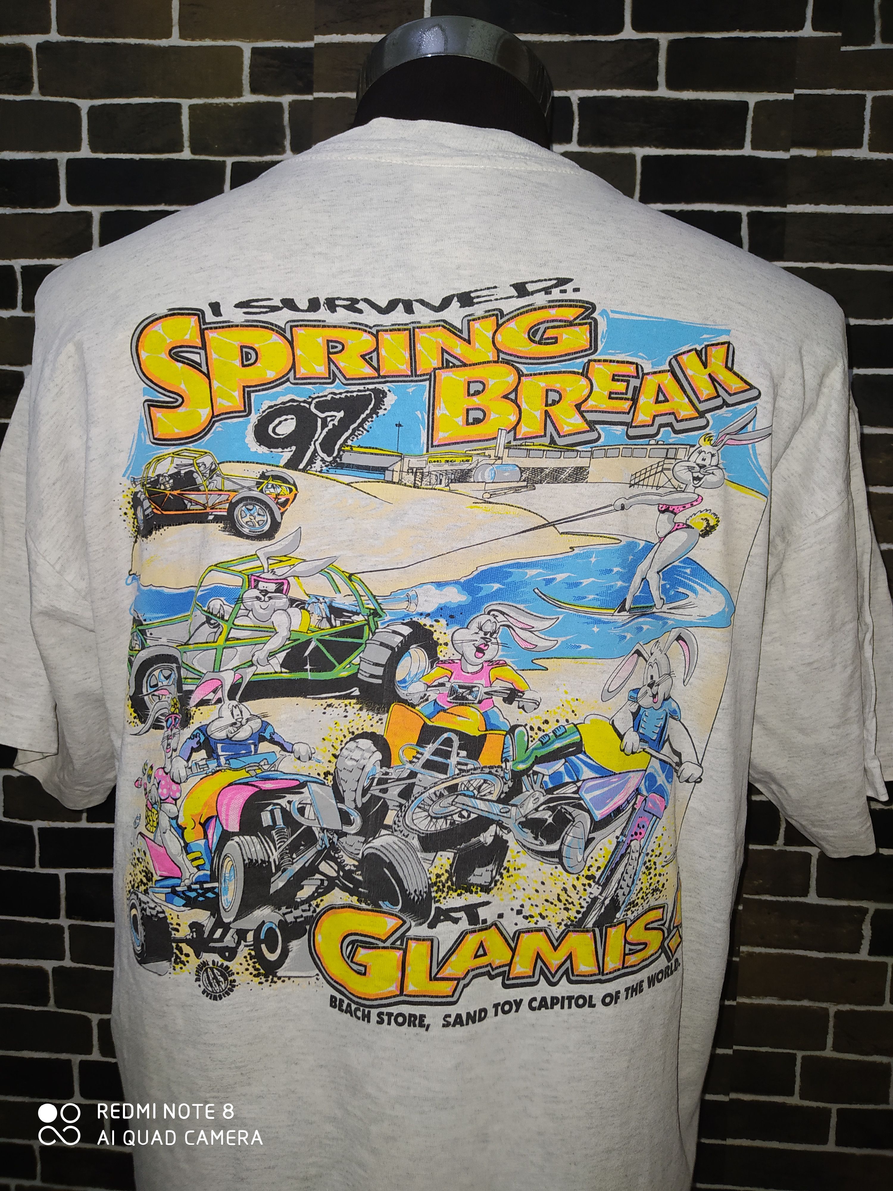Cartoon Network × Vintage Vintage I Survived Spring Break 97 T shirt Size US XL / EU 56 / 4 - 4 Thumbnail