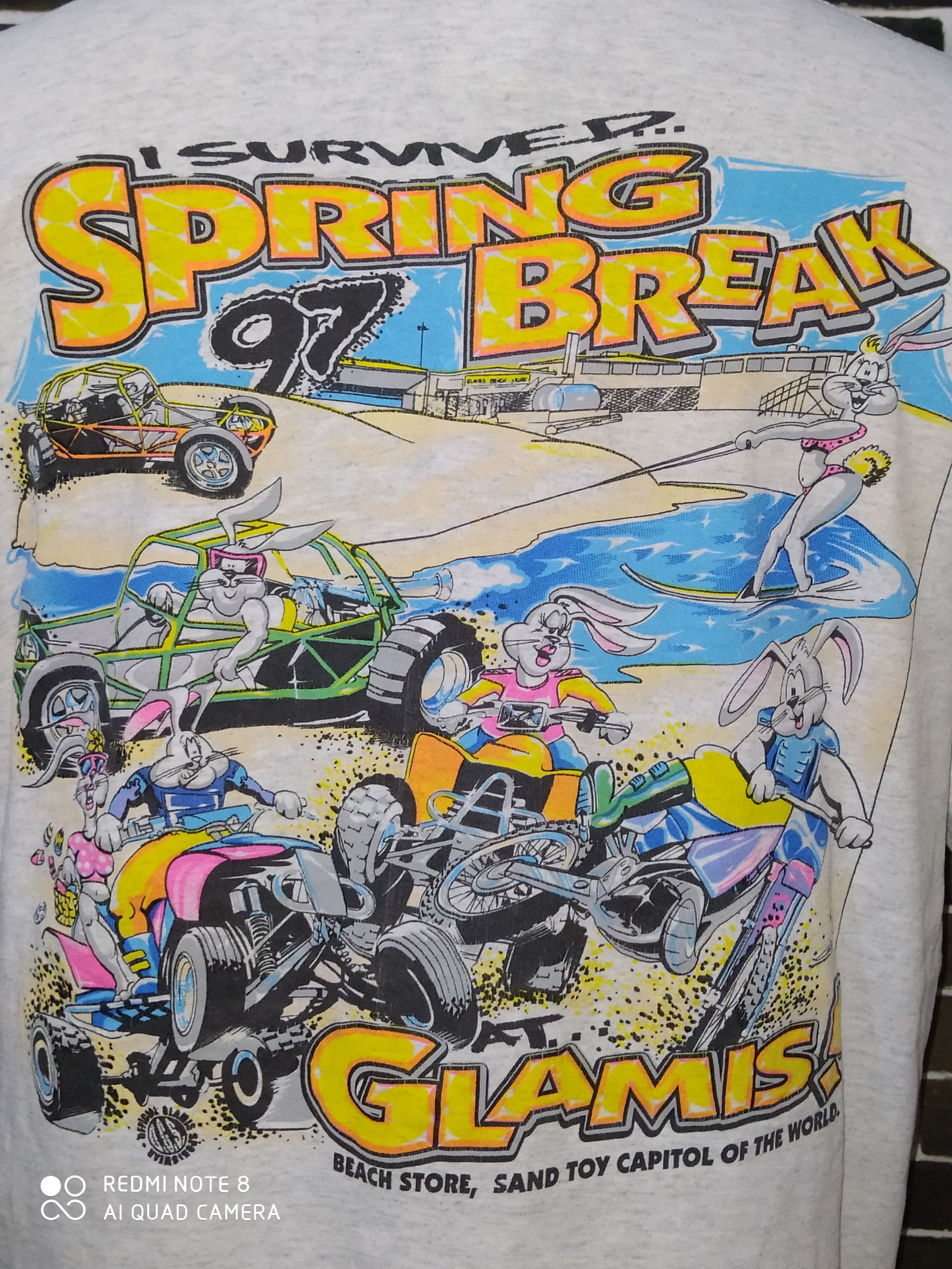 Cartoon Network × Vintage Vintage I Survived Spring Break 97 T shirt Size US XL / EU 56 / 4 - 2 Thumbnail