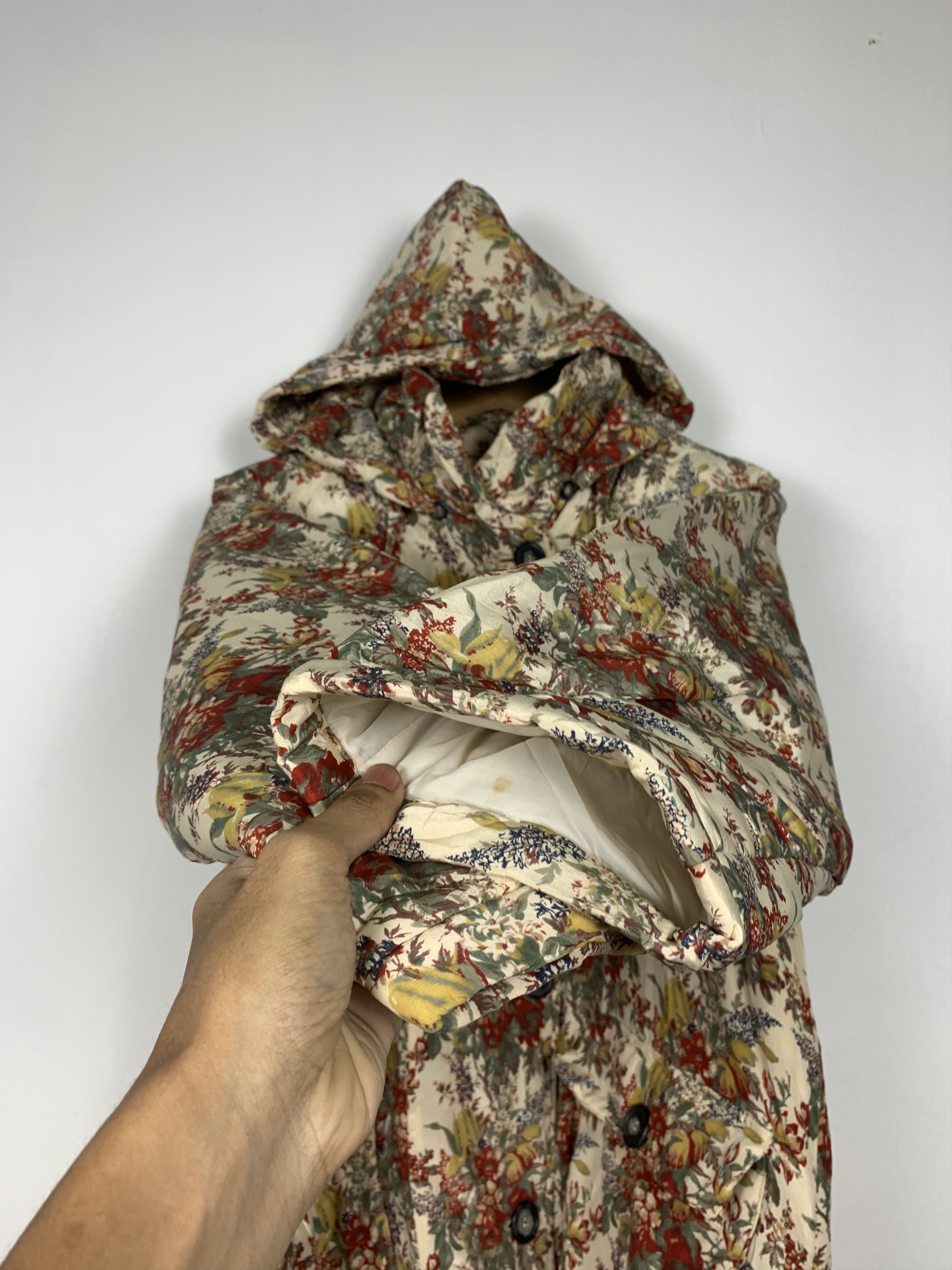 Japanese Brand Vintage Nihonbashi Tokyo Full Print Floral long Jacket J1456 Size 3XL / US 20-22 - 5 Thumbnail