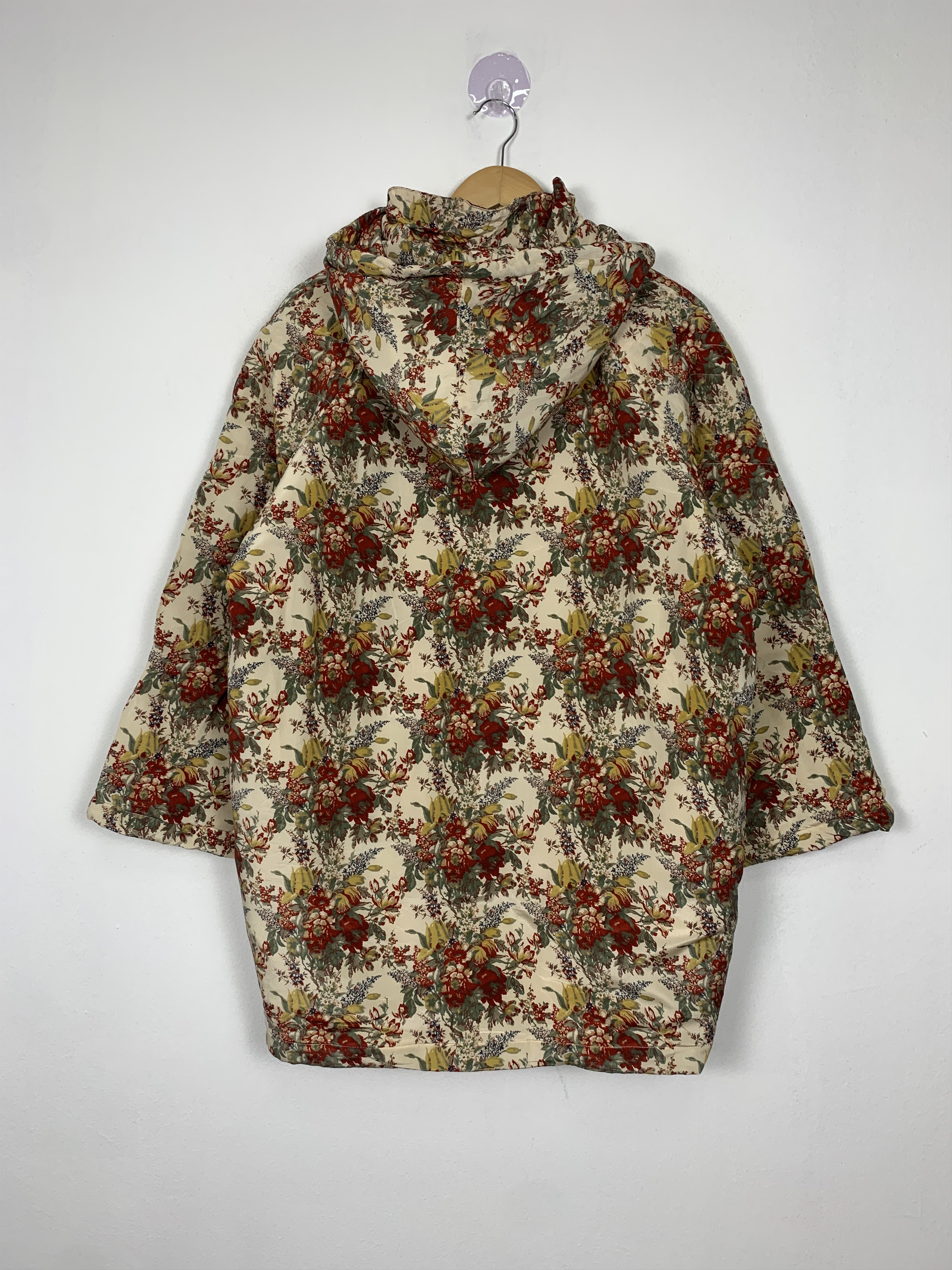 Japanese Brand Vintage Nihonbashi Tokyo Full Print Floral long Jacket J1456 Size 3XL / US 20-22 - 6 Thumbnail