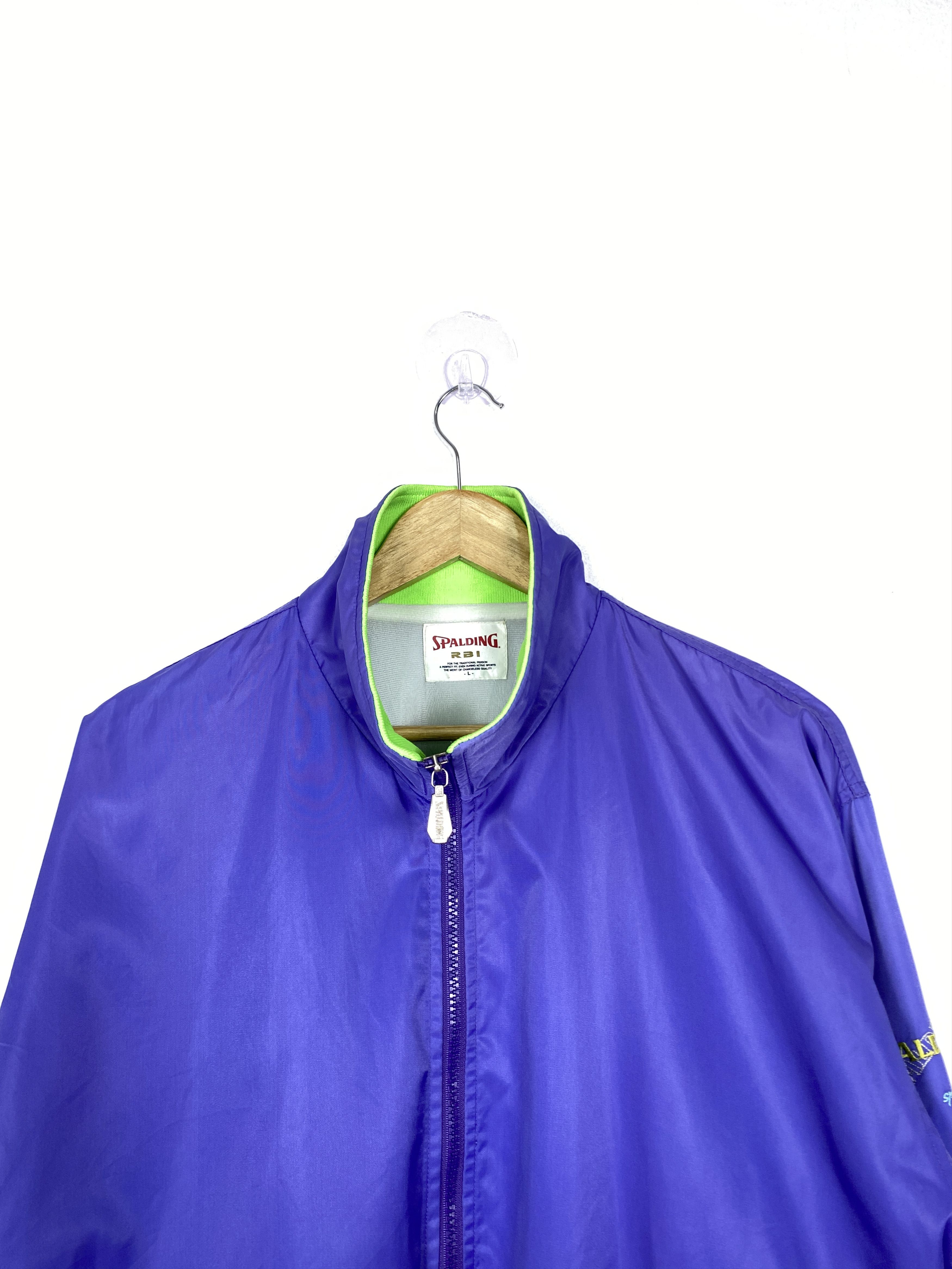 Spalding Vintage Spalding Zip Up Jacket J1329 Size US M / EU 48-50 / 2 - 2 Thumbnail