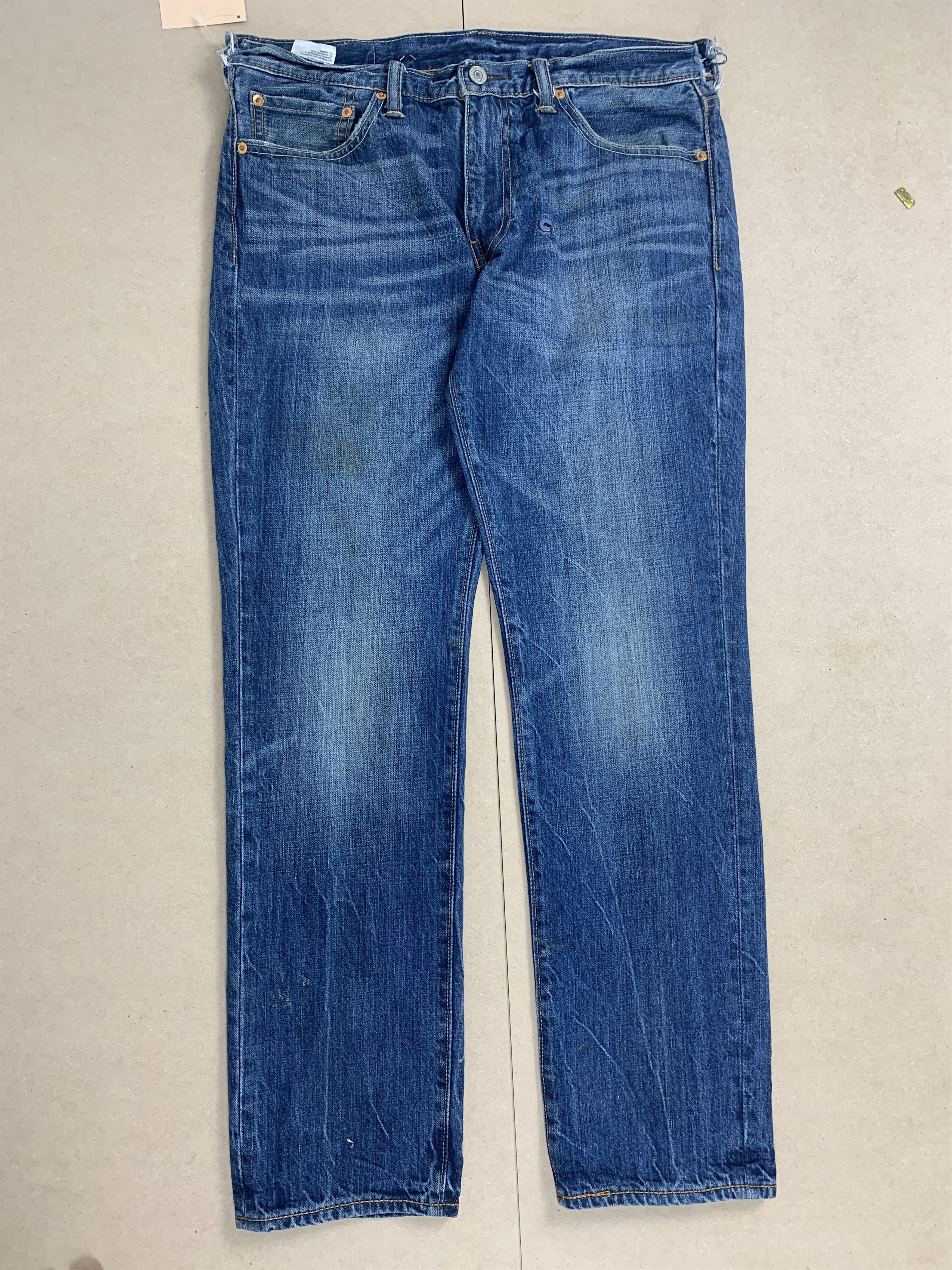 Levi's Vintage LEVI'S 511 Distressed Slim Fit Mid Wash Jeans Size US 34 / EU 50 - 2 Thumbnail