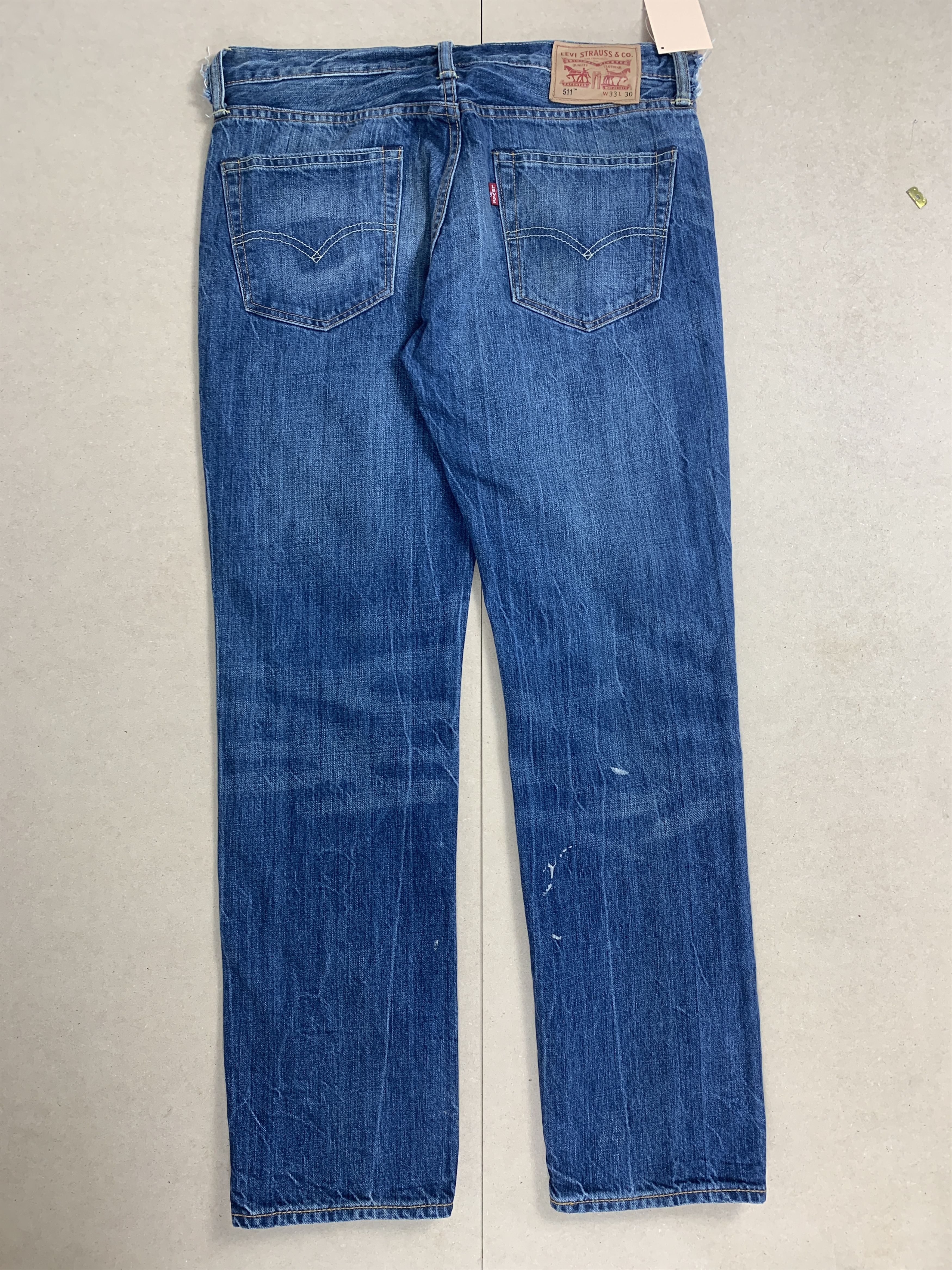 Levi's Vintage LEVI'S 511 Distressed Slim Fit Mid Wash Jeans Size US 34 / EU 50 - 6 Thumbnail