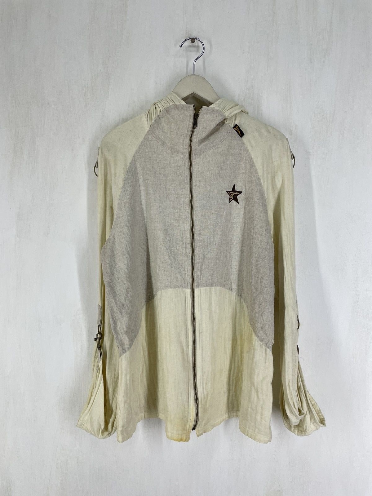 image of Vintage 20471120 Hyoma Light Jacket in Cream, Men's (Size Medium)