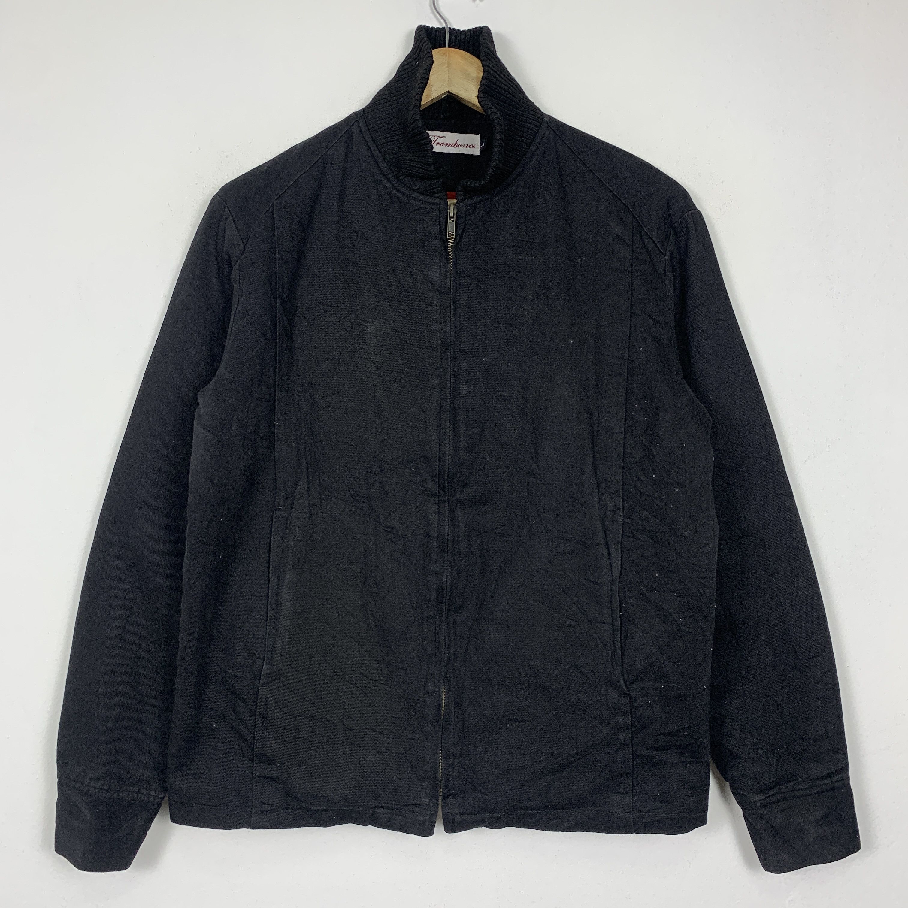 Japanese Brand Vintage Trombones Quilted Lining Zip Up Jacket J1324 Size US S / EU 44-46 / 1 - 1 Thumbnail