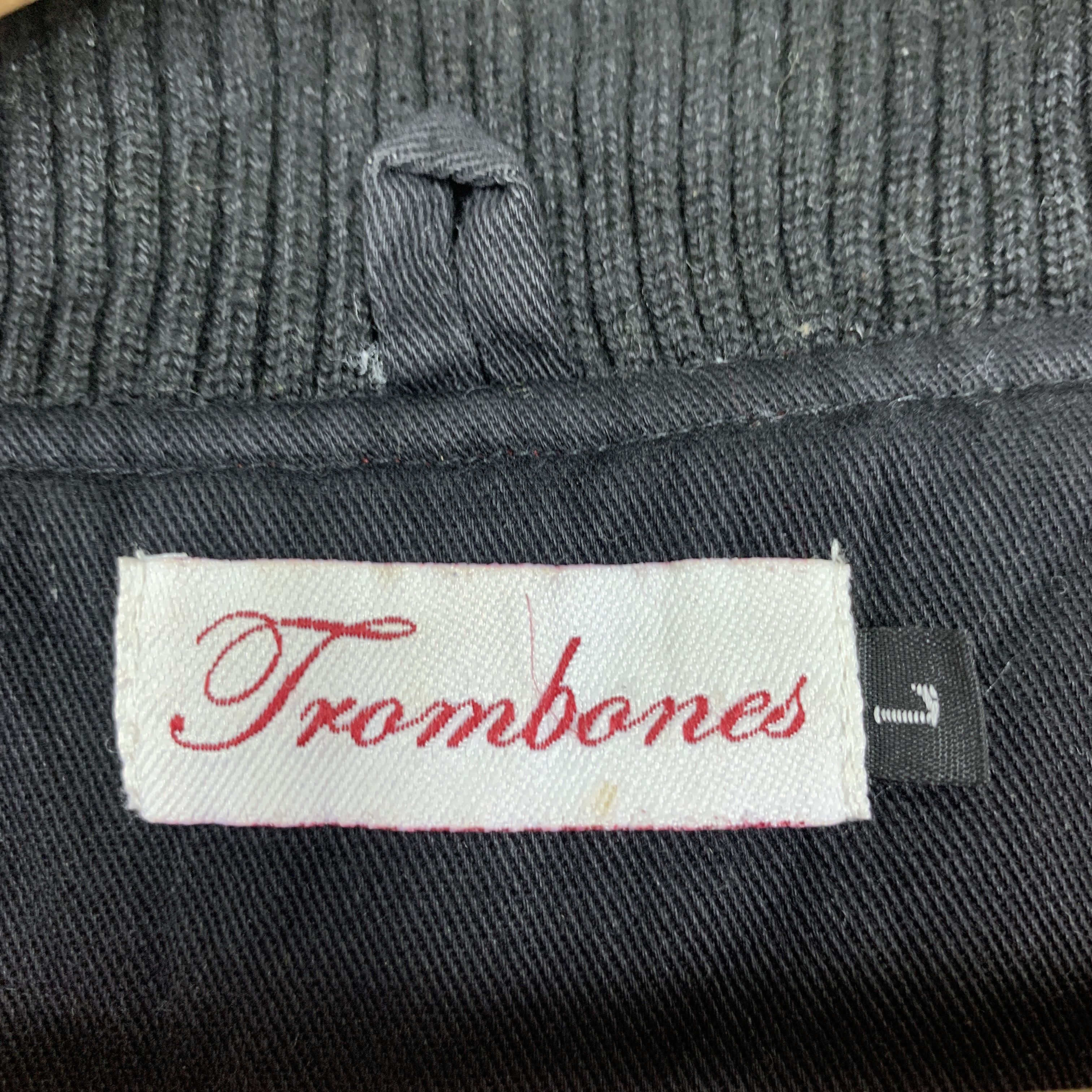 Japanese Brand Vintage Trombones Quilted Lining Zip Up Jacket J1324 Size US S / EU 44-46 / 1 - 8 Thumbnail
