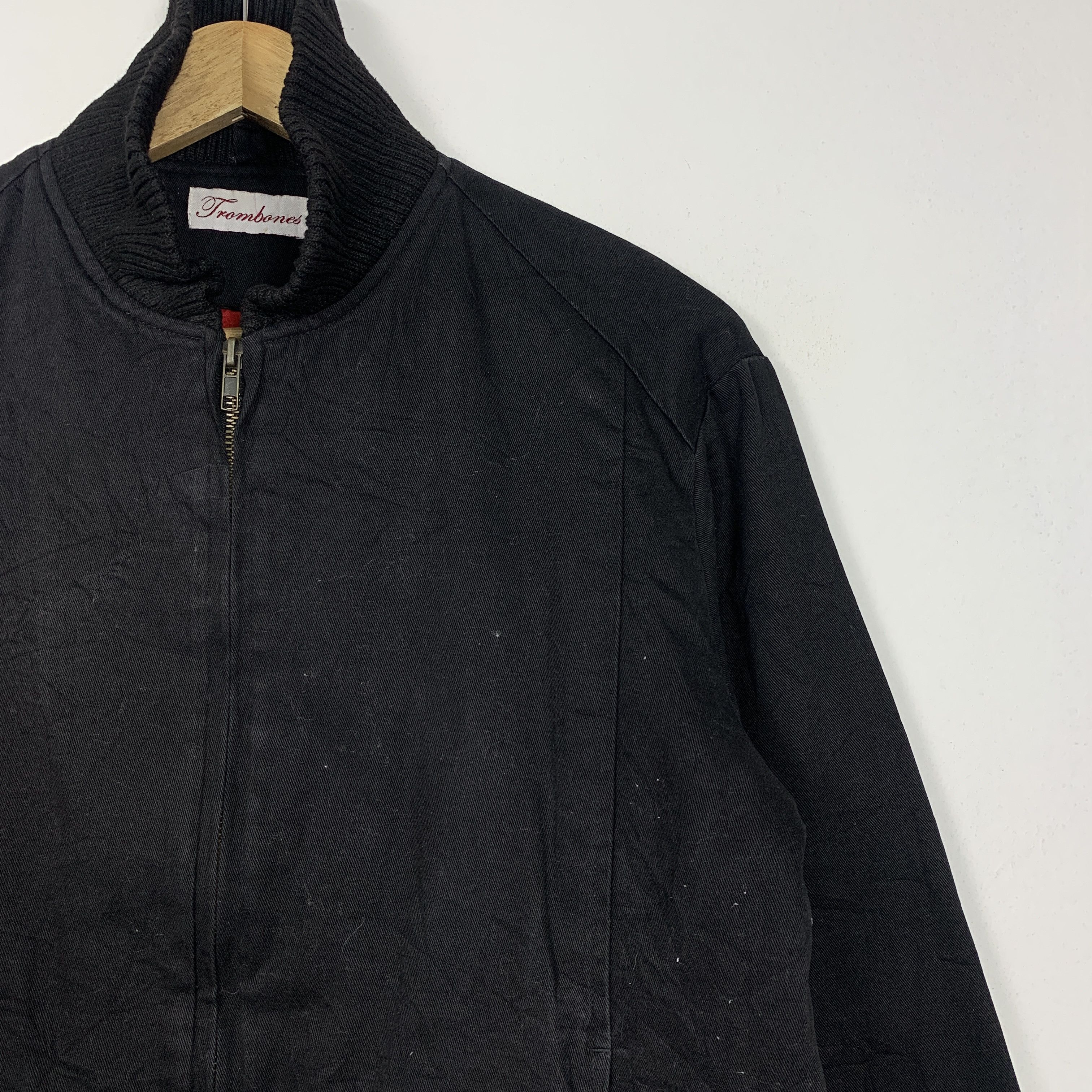 Japanese Brand Vintage Trombones Quilted Lining Zip Up Jacket J1324 Size US S / EU 44-46 / 1 - 3 Thumbnail