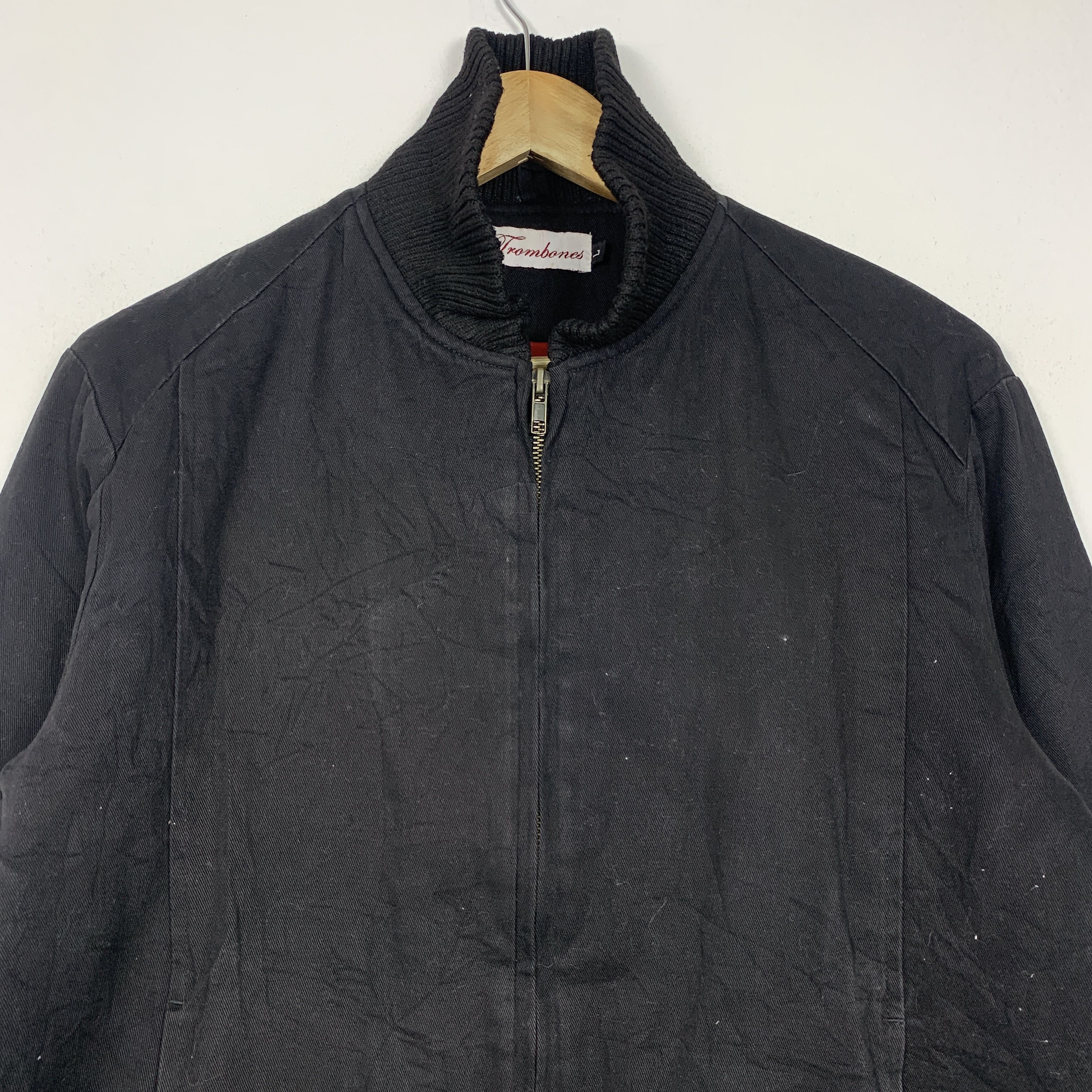 Japanese Brand Vintage Trombones Quilted Lining Zip Up Jacket J1324 Size US S / EU 44-46 / 1 - 2 Thumbnail