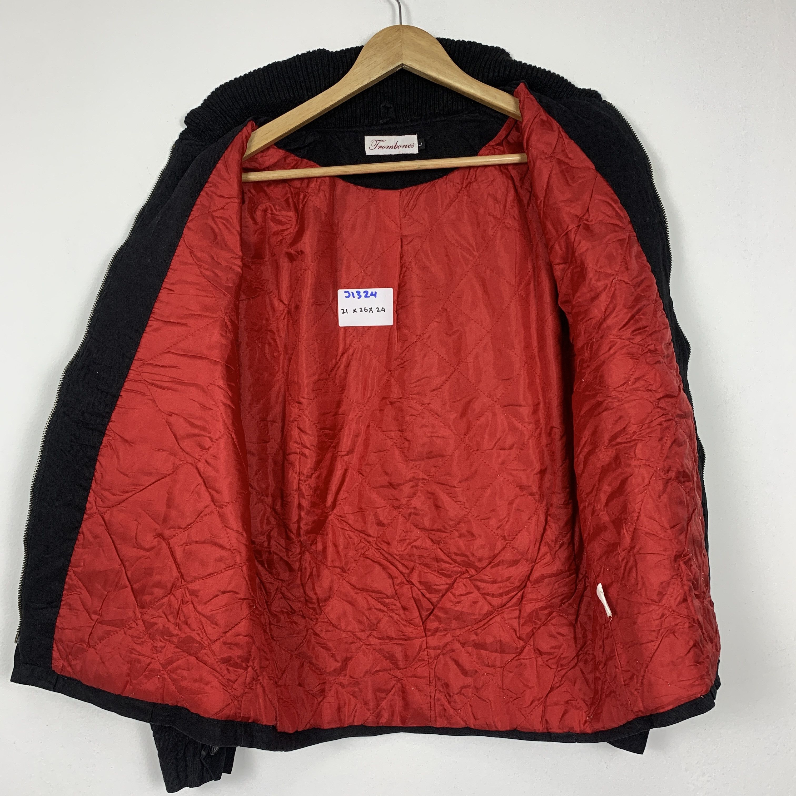 Japanese Brand Vintage Trombones Quilted Lining Zip Up Jacket J1324 Size US S / EU 44-46 / 1 - 7 Thumbnail