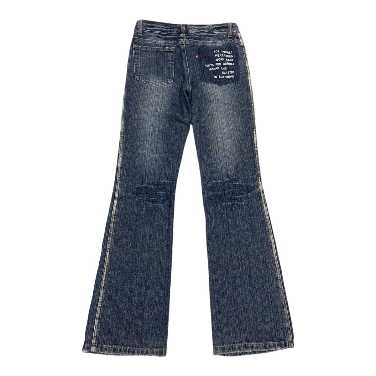 Hysteric Glamour POEM DENIM STYLE CASTANETS CLUB FLARED DENIM PANTS Size US 28 / EU 44 - 2 Thumbnail