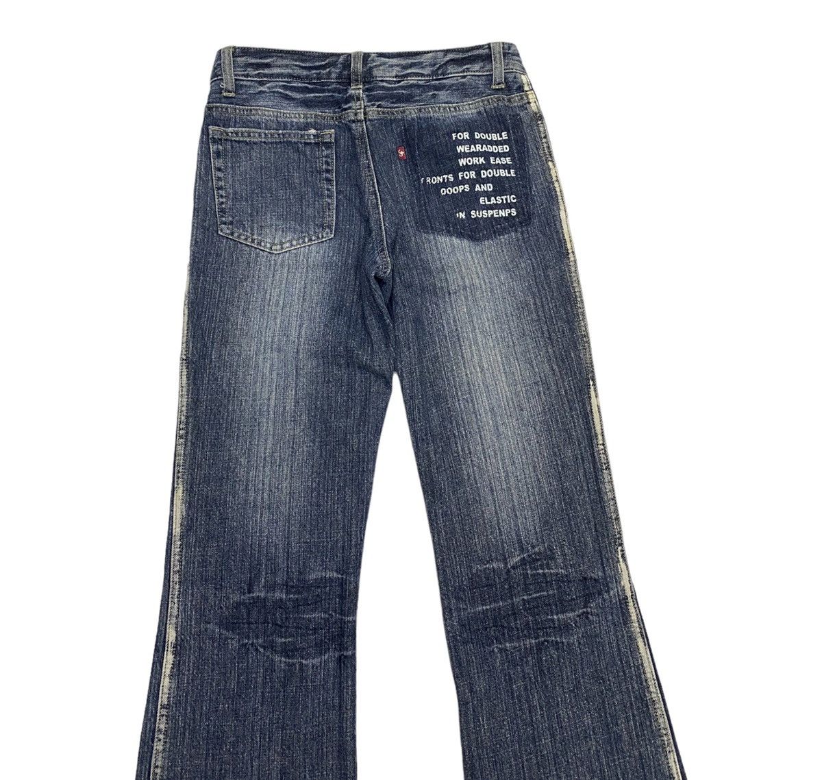 Hysteric Glamour POEM DENIM STYLE CASTANETS CLUB FLARED DENIM PANTS Size US 28 / EU 44 - 5 Thumbnail