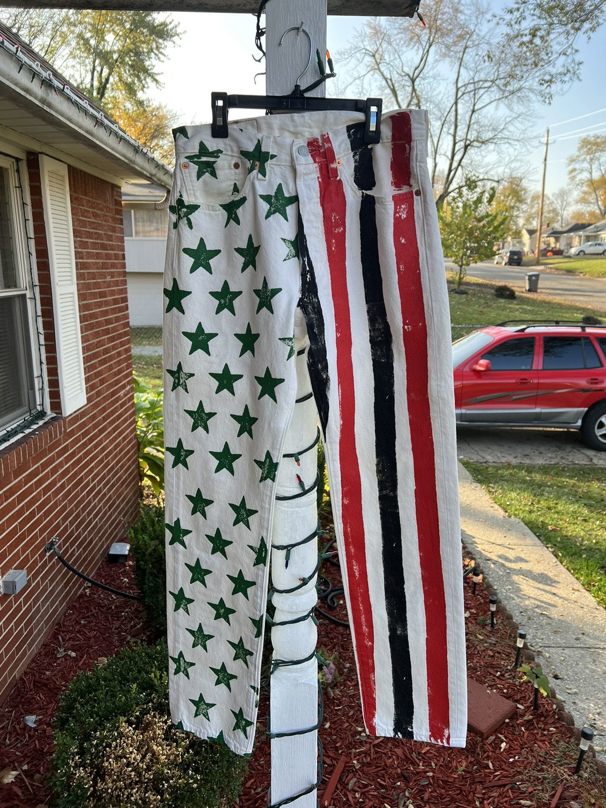 image of Cactus Plant Flea Market x Denim Tears Cpfm Fourth Of July Collab in White, Men's (Size 31)