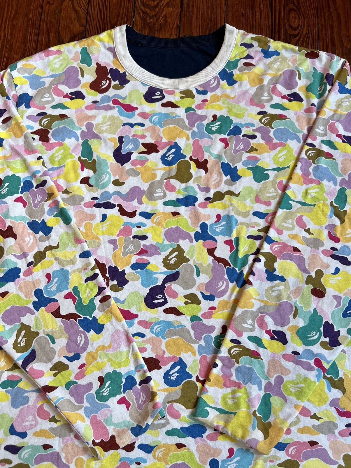 Vintage BAPE Camo Reversible Long Sleeve Shirt OG Nigo Baby Milo Size US XXL / EU 58 / 5 - 4 Thumbnail