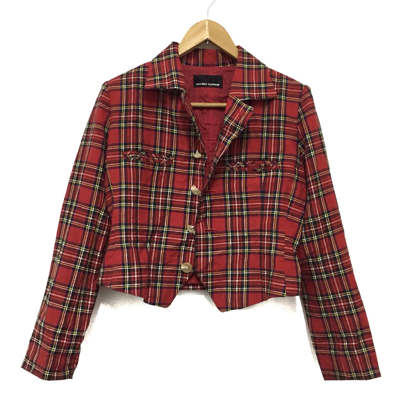 Hysteric Glamour Hysteric Glamour Red Tartan Punk Blazer (girl) Size US M / EU 48-50 / 2 - 1 Thumbnail