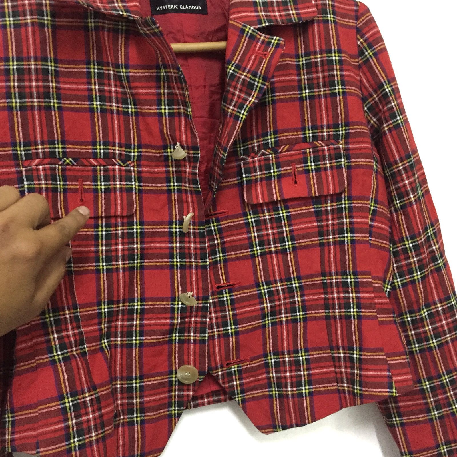 Hysteric Glamour Hysteric Glamour Red Tartan Punk Blazer (girl) Size US M / EU 48-50 / 2 - 9 Thumbnail