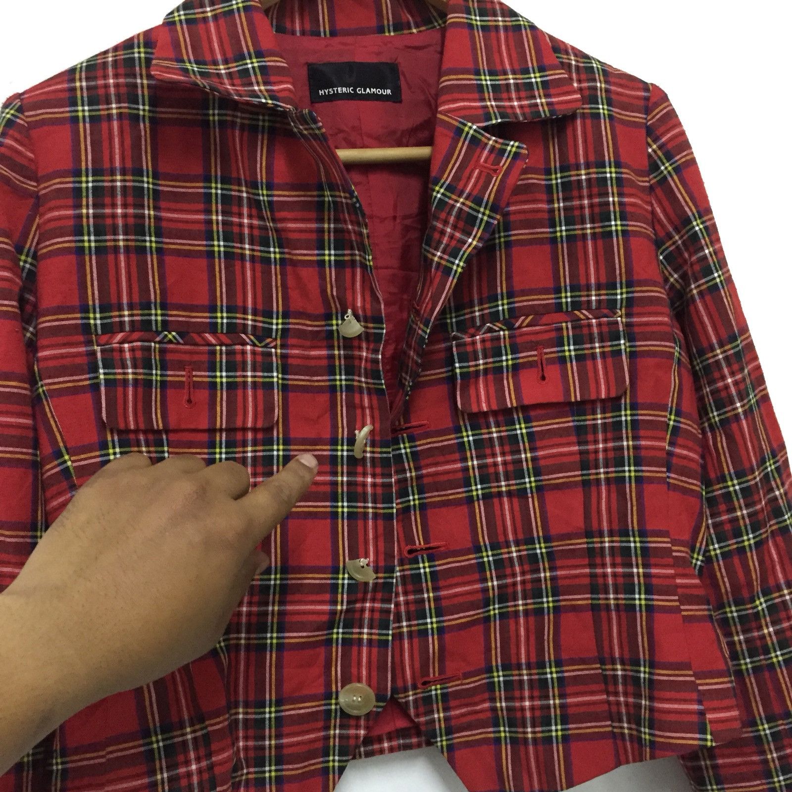 Hysteric Glamour Hysteric Glamour Red Tartan Punk Blazer (girl) Size US M / EU 48-50 / 2 - 8 Thumbnail