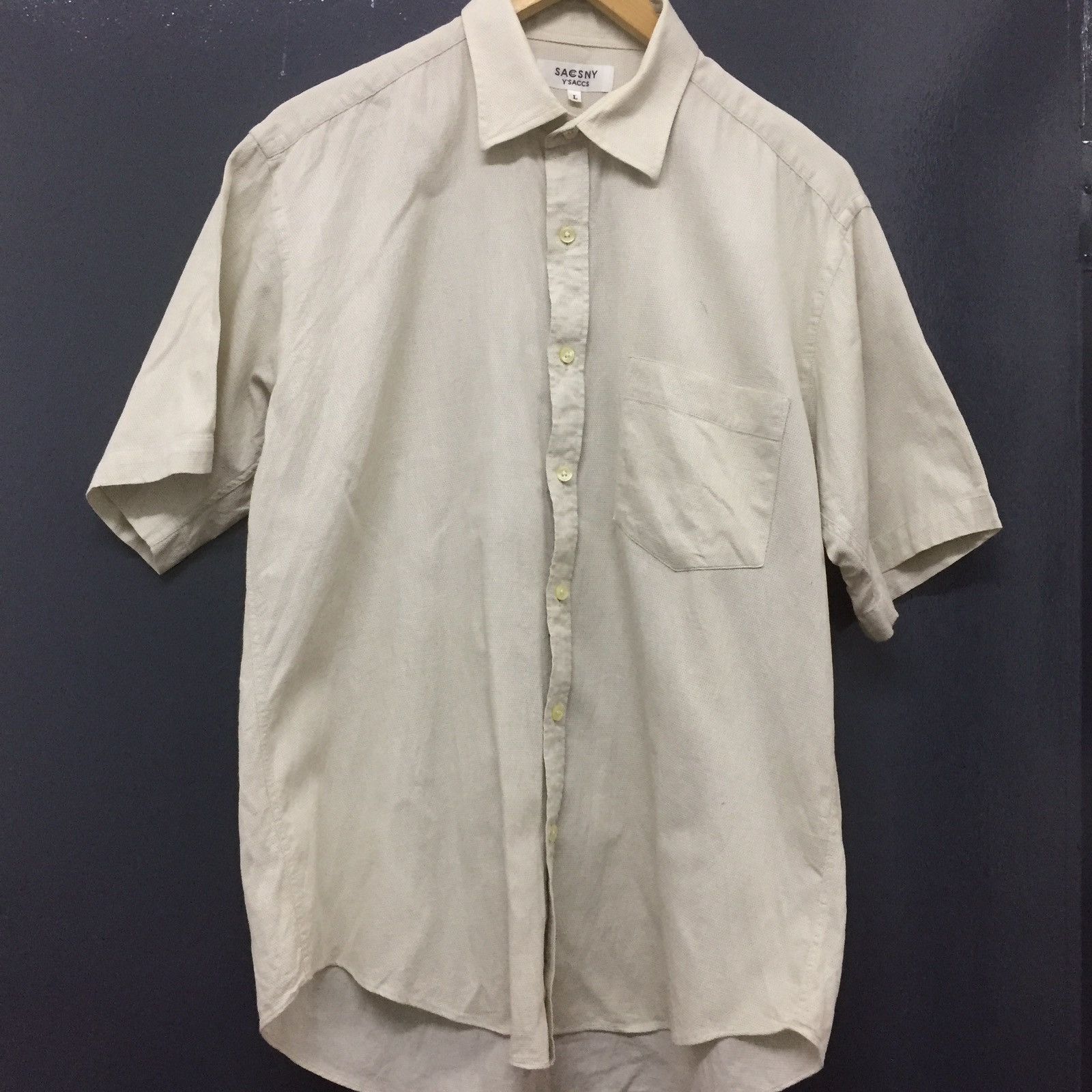 Yohji Yamamoto Y’saccs Shirt By Legendary Japanese Designer Yohji Yamamoto Size US L / EU 52-54 / 3 - 1 Thumbnail