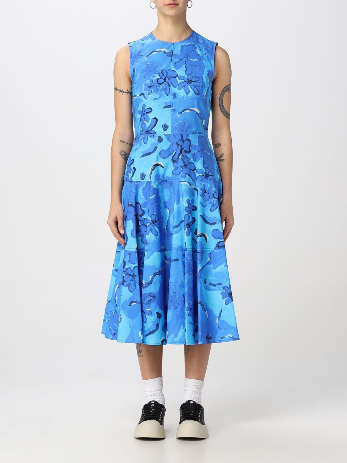 Marni Dress Woman Gnawed Blue