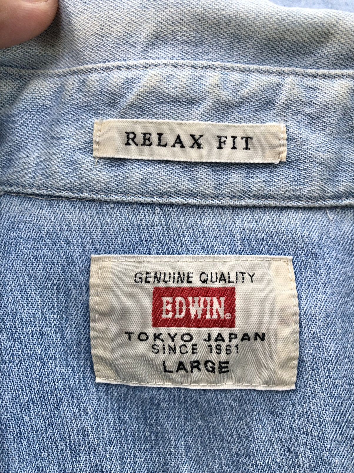 Edwin × Japanese Brand Edwin Relax Fit Shirt button up Size US M / EU 48-50 / 2 - 5 Thumbnail