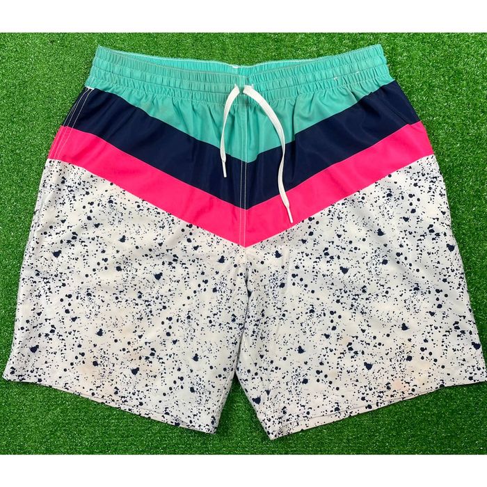 Chubbies Chubbies Aquatic Libations Swim Trunks Bathing Suit White