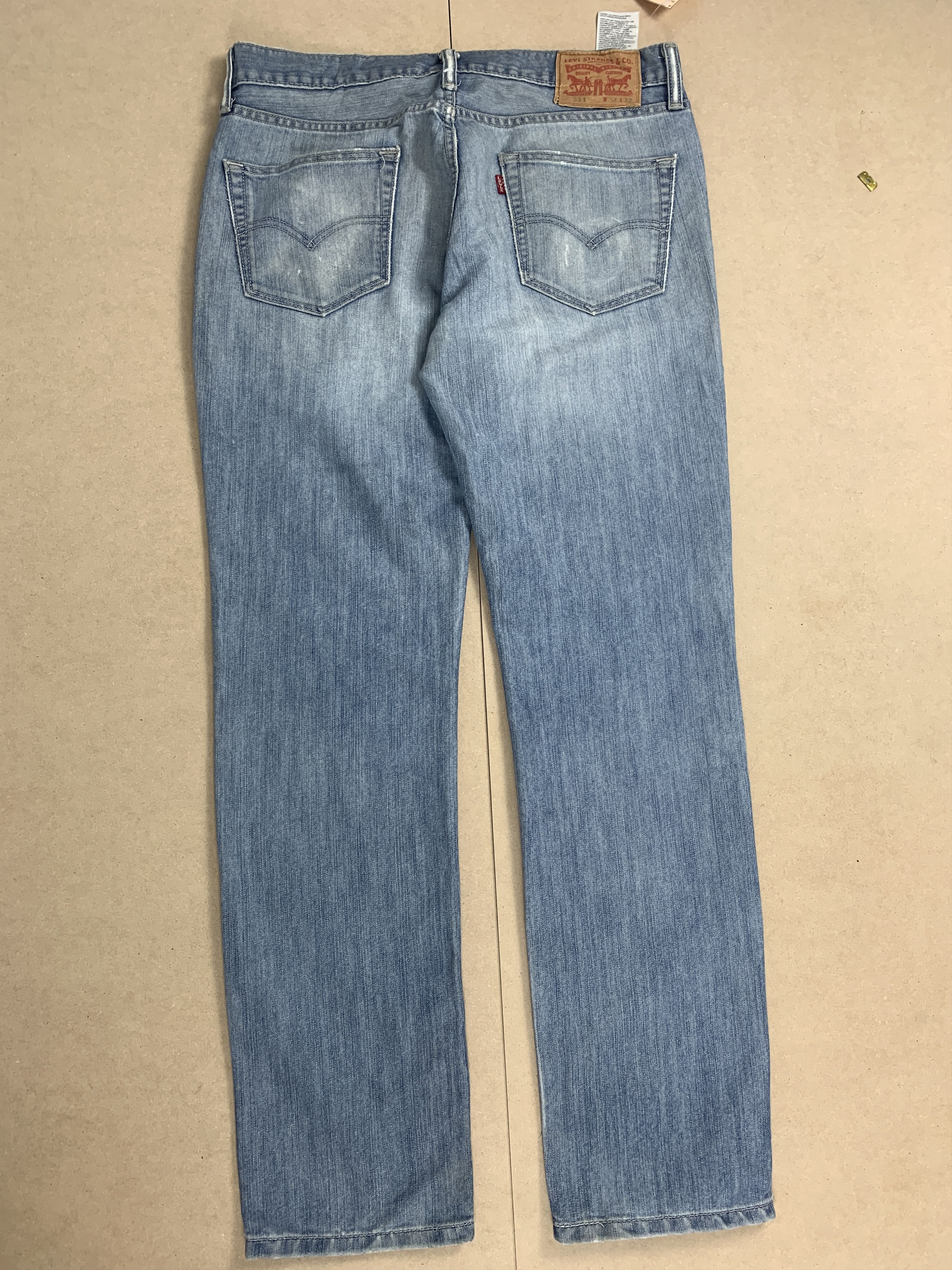 Levi's Vintage LEVI'S 511 Faded Men Slim Fit Light Wash Jeans Size US 33 - 7 Thumbnail