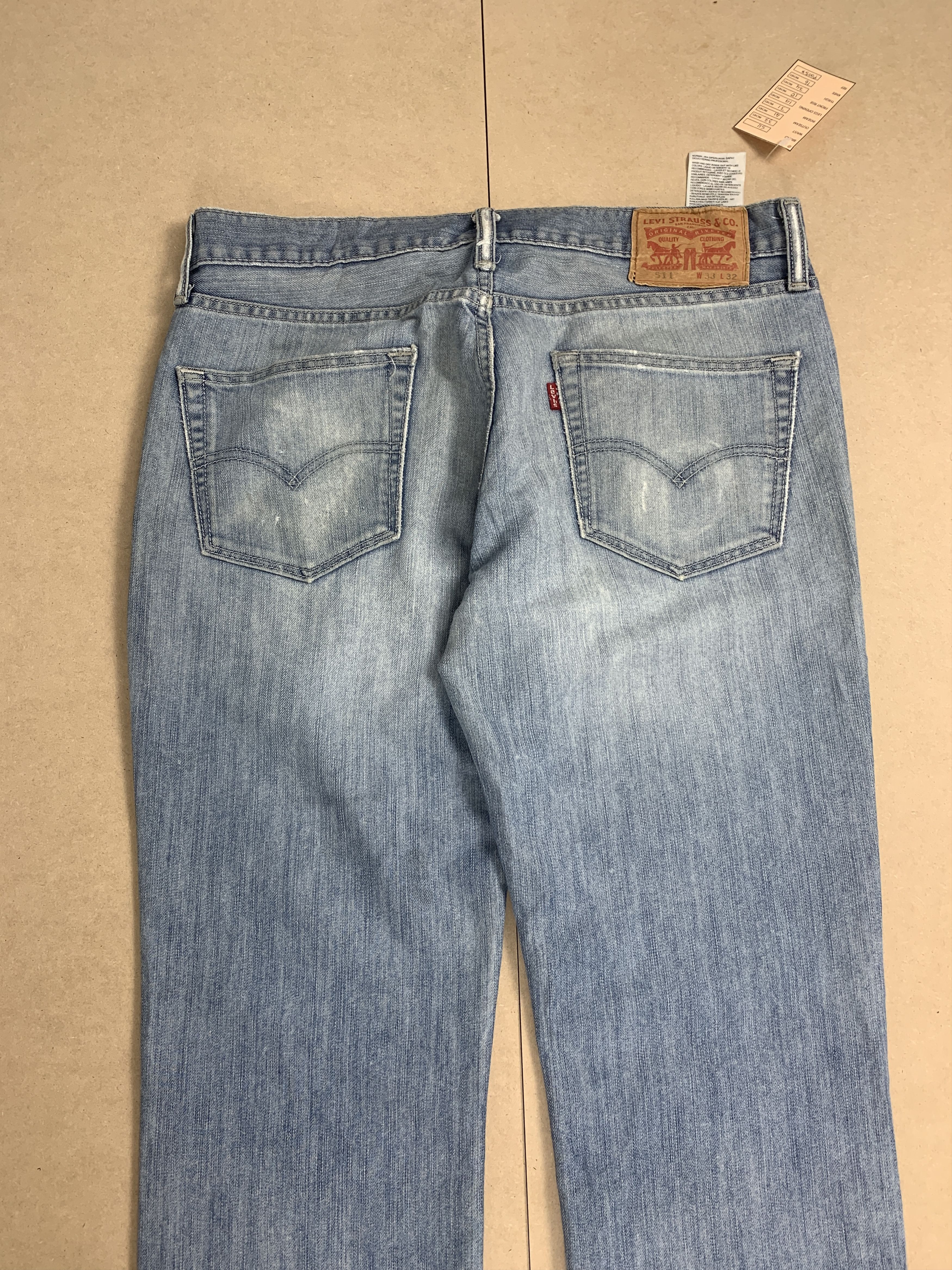 Levi's Vintage LEVI'S 511 Faded Men Slim Fit Light Wash Jeans Size US 33 - 8 Thumbnail