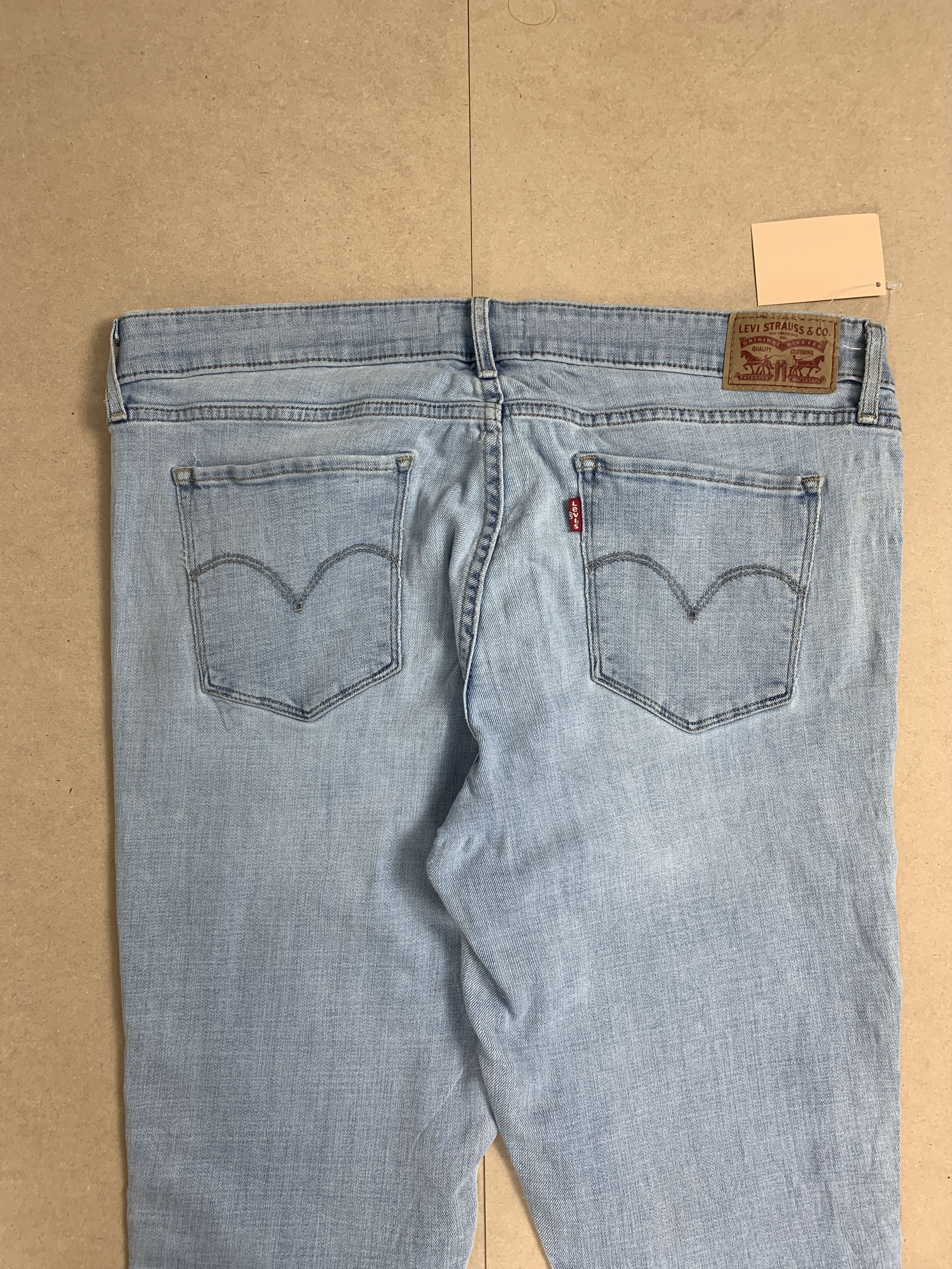Levi's Vintage LEVI’S 711 Skinny Blue Floral Pattern Faded Jeans Size 34" / US 12 / IT 48 - 6 Thumbnail