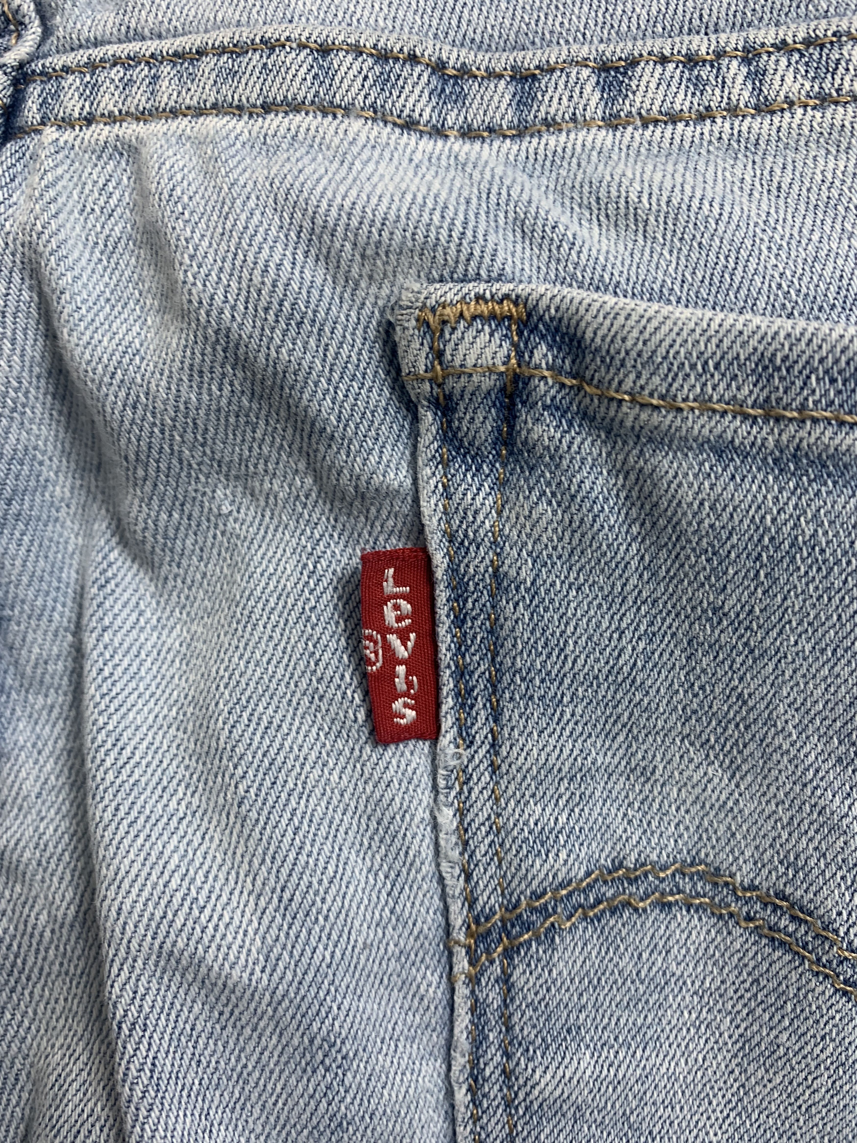 Levi's Vintage LEVI’S 711 Skinny Blue Floral Pattern Faded Jeans Size 34" / US 12 / IT 48 - 8 Thumbnail
