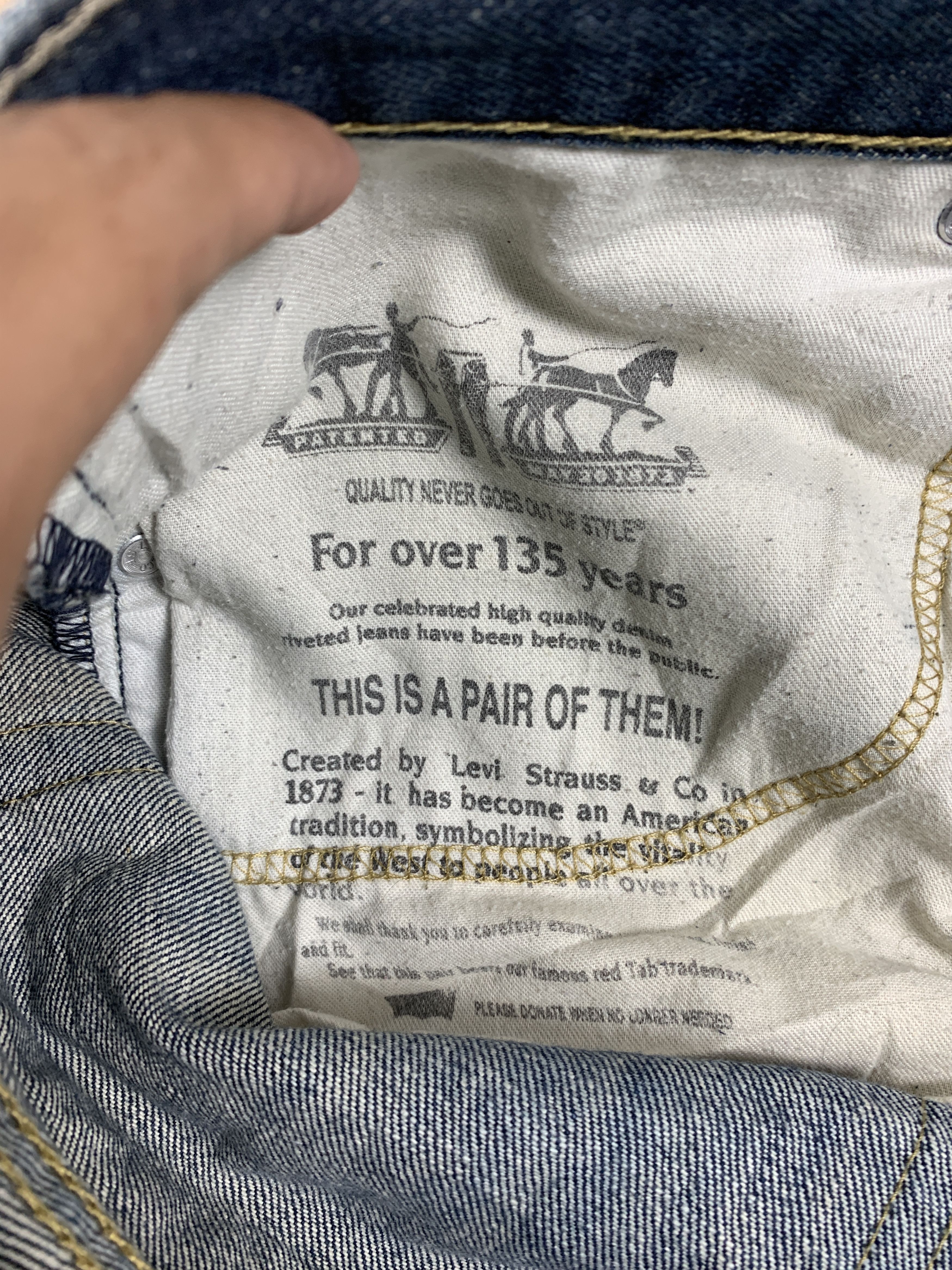 Levi's Vintage LEVI'S 505 Regular Faded Mid Wash Jeans Size US 38 / EU 54 - 8 Thumbnail