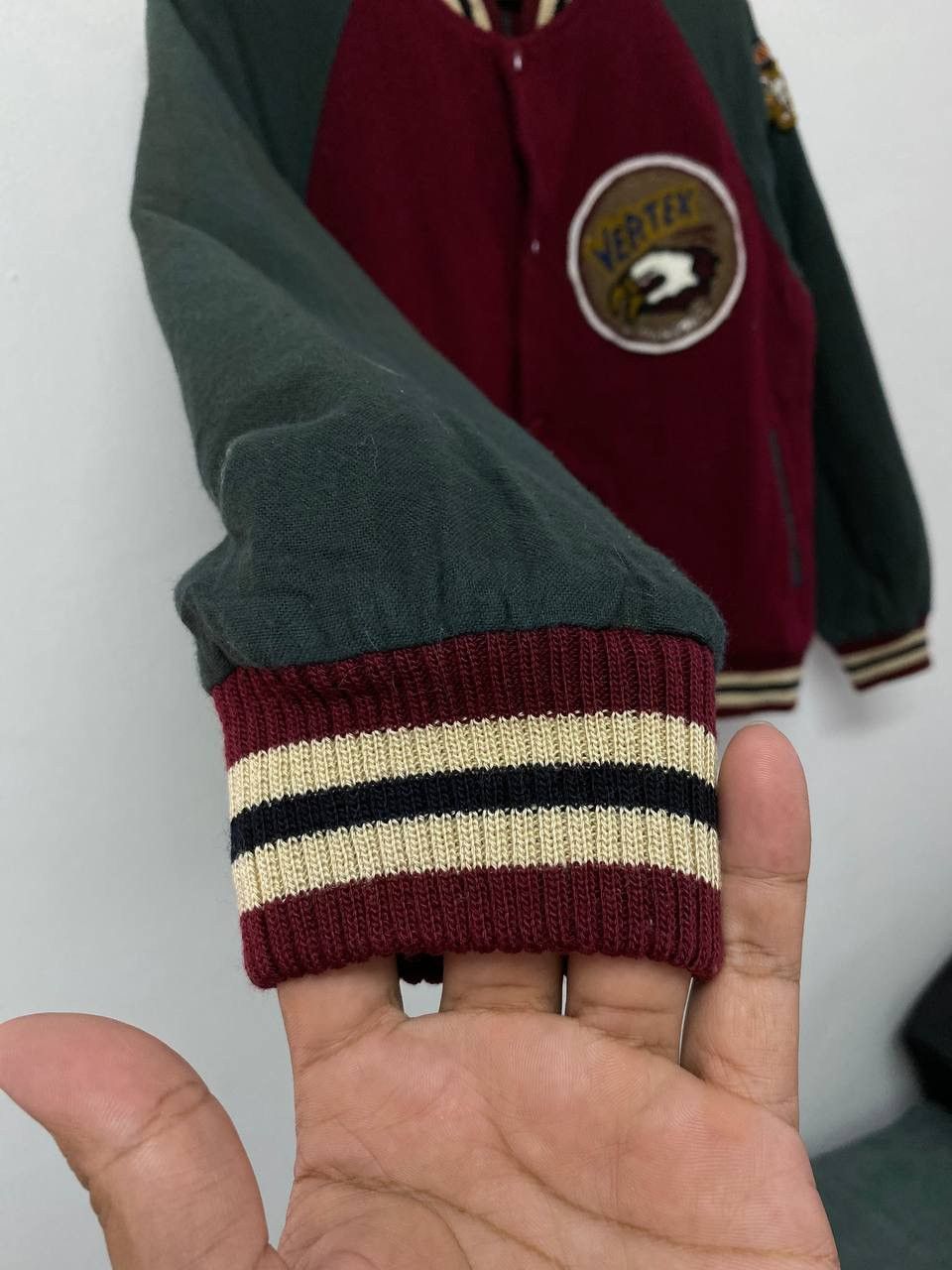 Japanese Brand Varsity Jacket Wool Vertex Patches Nice Colour Size US L / EU 52-54 / 3 - 6 Thumbnail