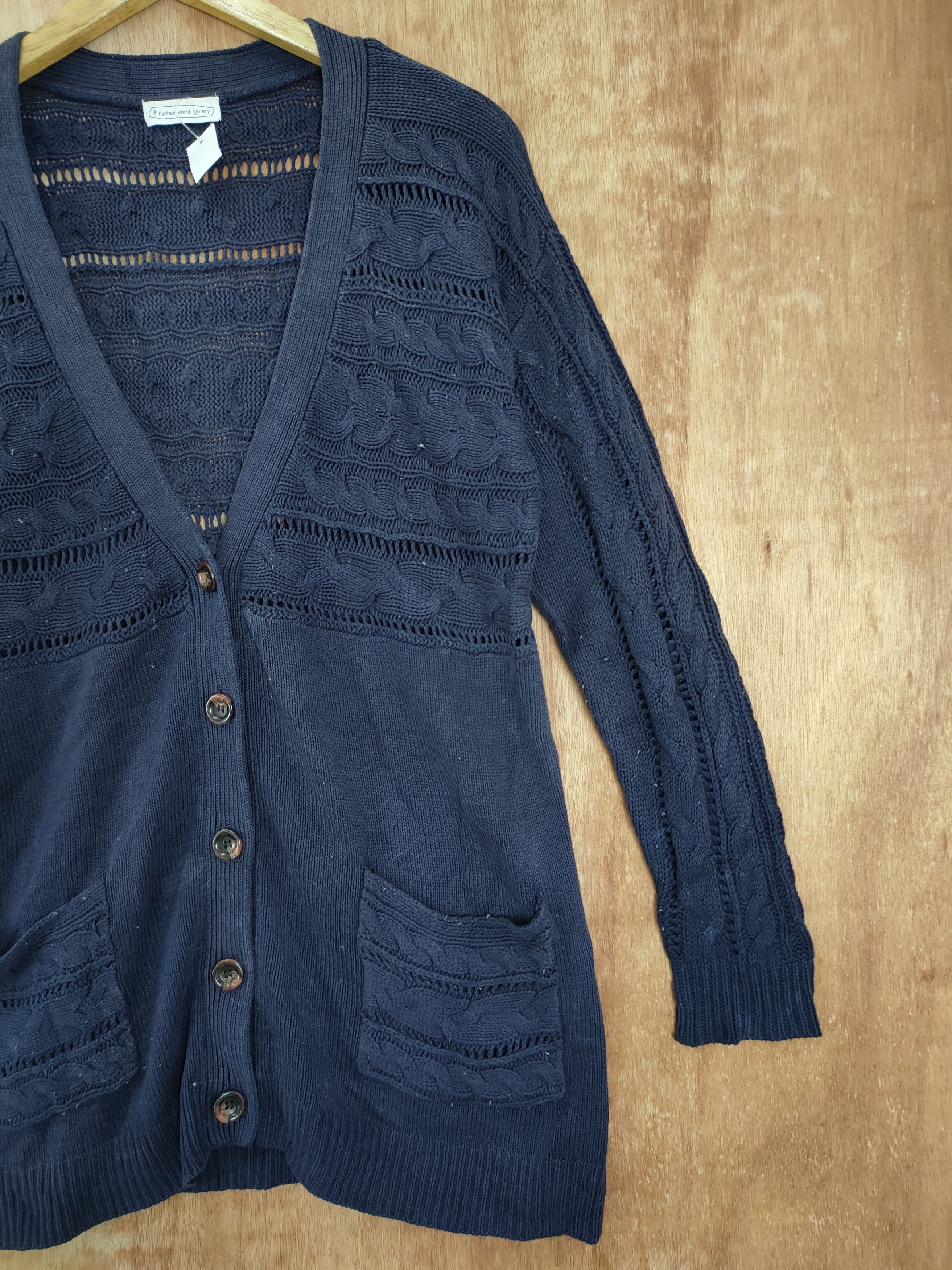 Faded Glory × Japanese Brand Hypen World Gallery cardigan knitwear navajo vintage #4218 Size US M / EU 48-50 / 2 - 4 Thumbnail